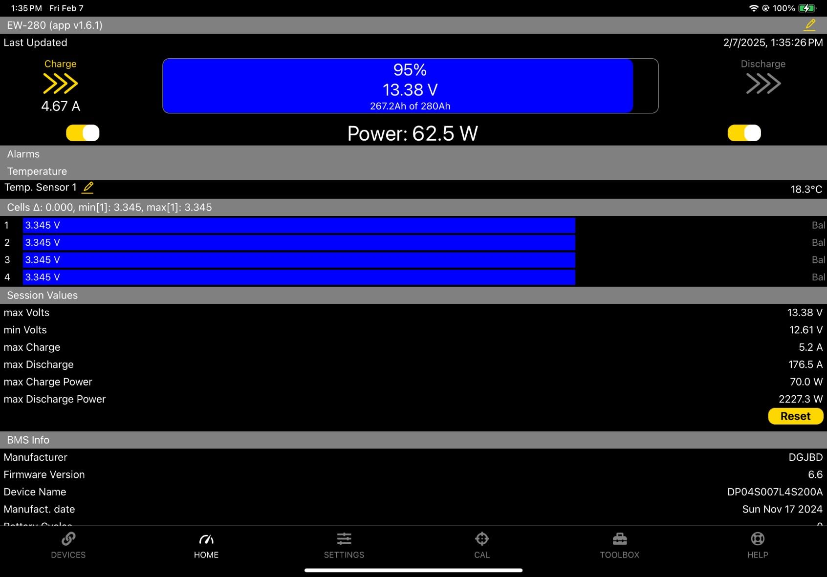 3584Wh 12V 280Ah LiFePO4 RV Battery w/Bluetooth & Low Temp Cutoff - Built-in 200A BMS - Deep Cycle for Camper, Trailer, Off-Grid, Solar System customer photo 2