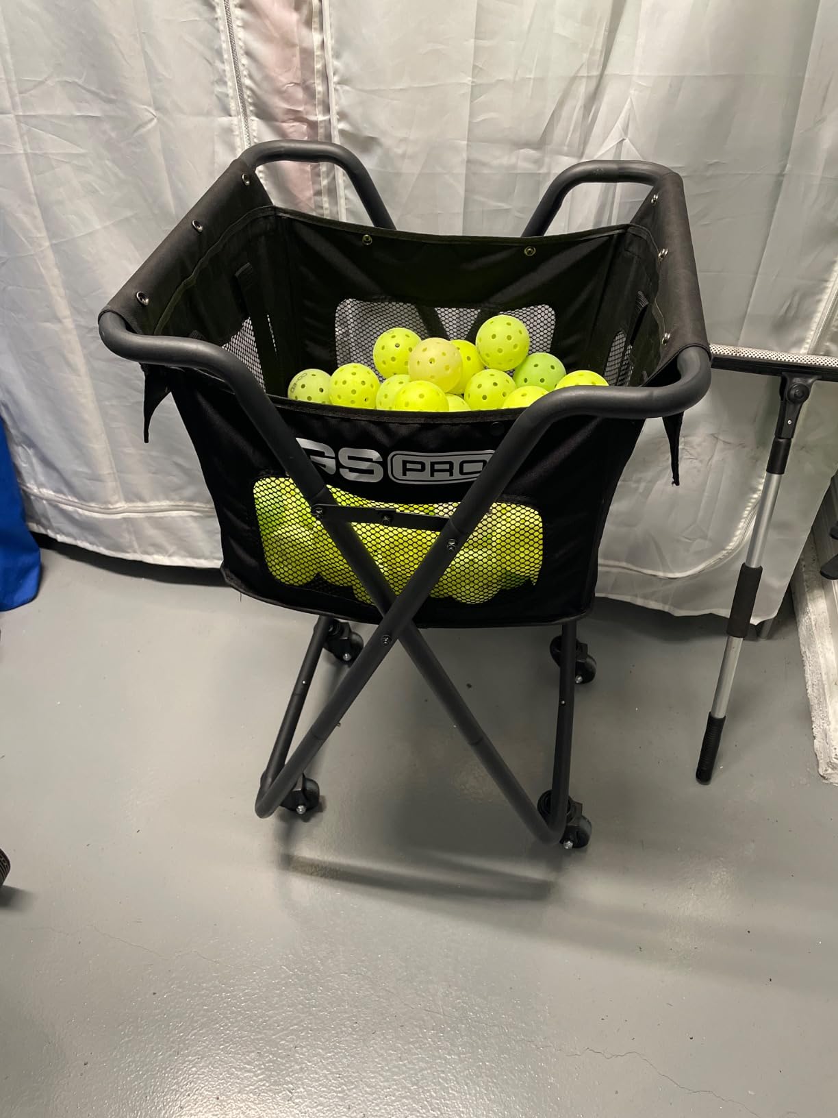GoSports Ball Caddy with Wheels - Portable Cart Holds 140 Pickleballs or 175 Tennis Balls customer photo 2