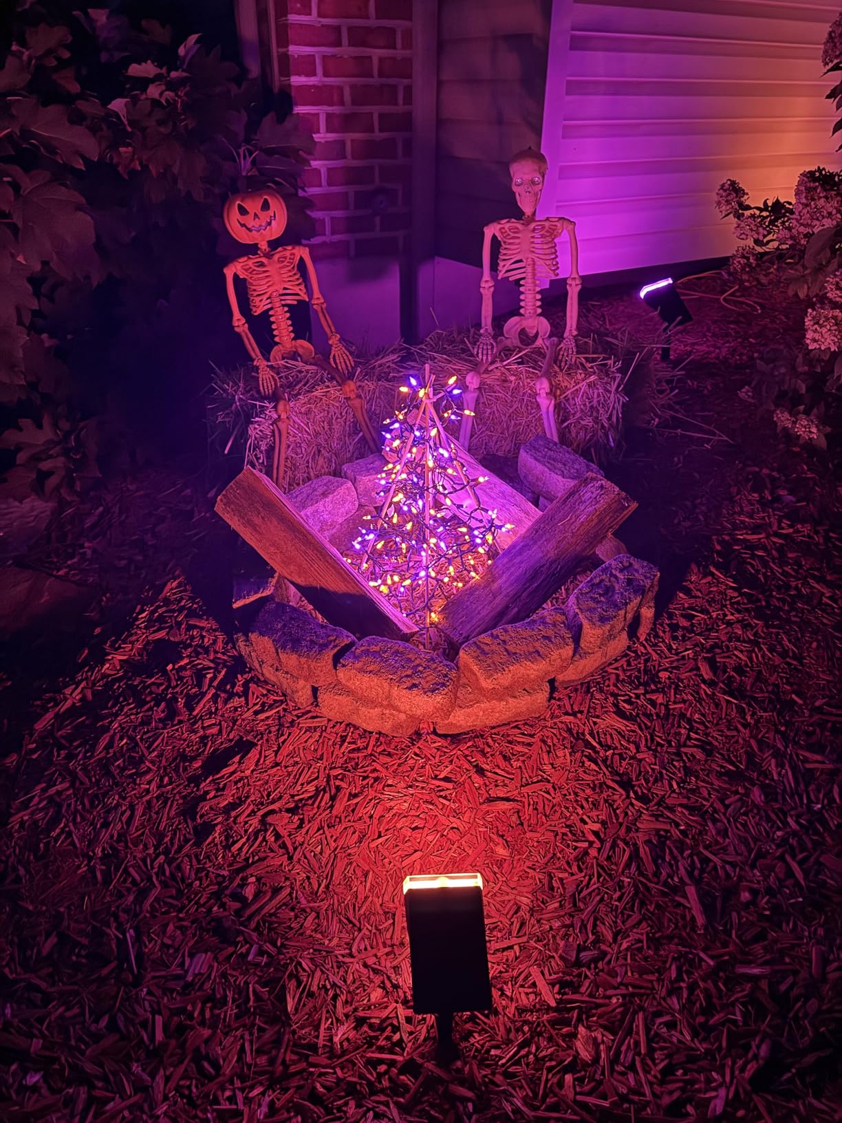 Linkind Smart Solar Lights Outdoor SL5 with Motion Sensor, APP Control Color Changing Solar Spot Lights Outdoor, Easter Decorations, IP65 Landscape Lighting for Yard, Garden, Path(6 Pack) customer photo 2