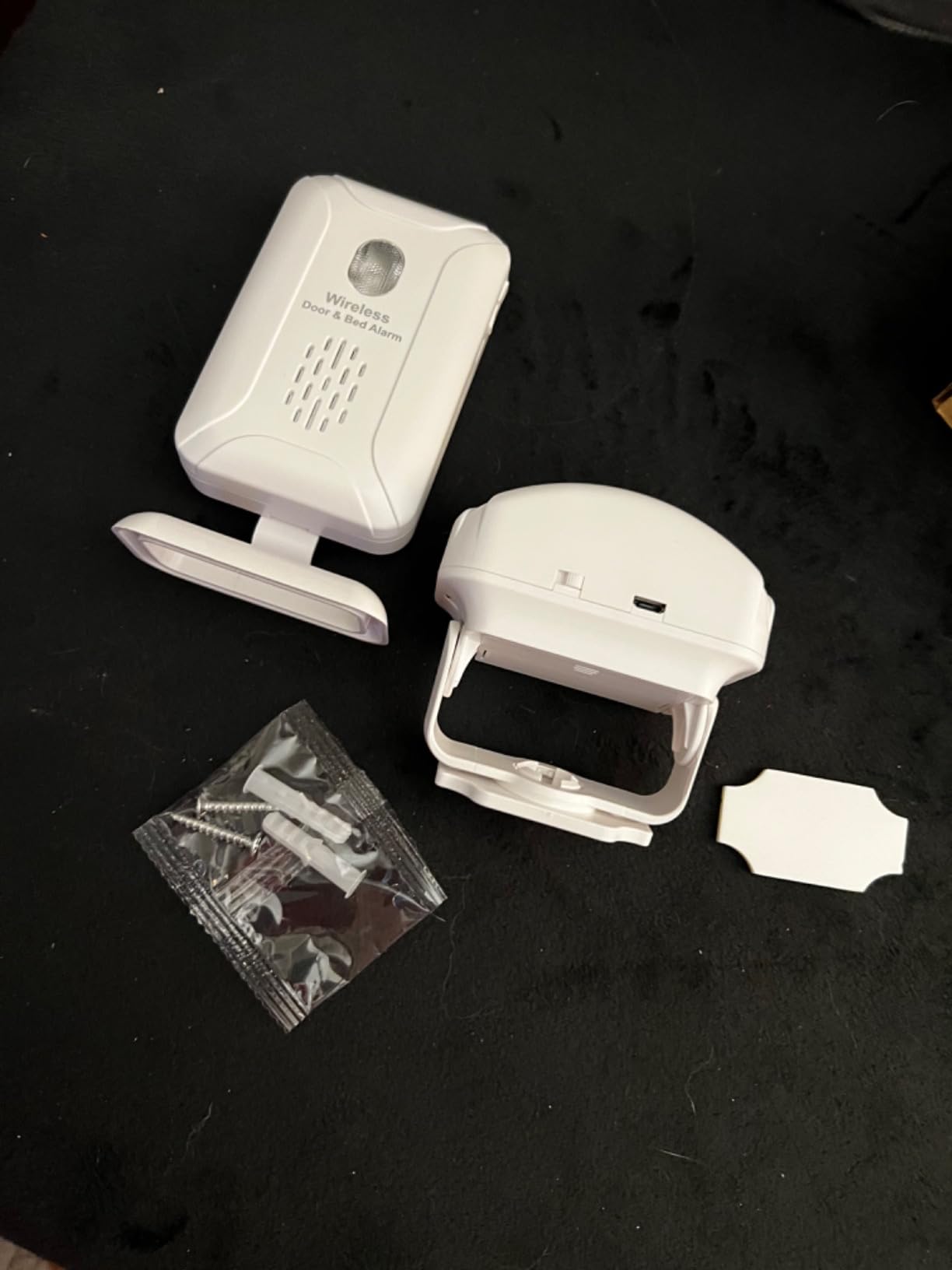 Rechargeable Door&Bed Exit Alarm for Elderly Dementia Patients, Wireless Bed Alarm for Elderly Adults, Bed Alarms and Fall Prevention for Dementia Patients with 5 Types of Reminders customer photo 1