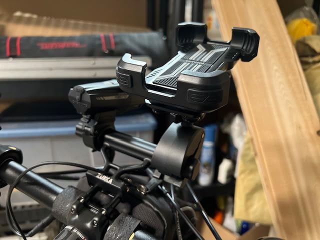 Lamicall Motorcycle Phone Mount Holder - [Dual Vibration Dampener] [Upgrade Handlebar Clip] Motorcycle Cell Phone Holder, Bike Phone Mount, Gifts for iPhone 16 15 14 Pro Max, 4.7-6.7