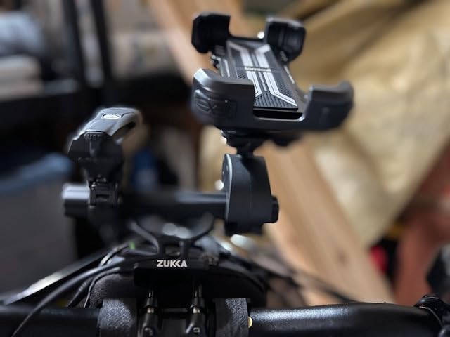 Lamicall Motorcycle Phone Mount Holder - [Dual Vibration Dampener] [Upgrade Handlebar Clip] Motorcycle Cell Phone Holder, Bike Phone Mount, Gifts for iPhone 16 15 14 Pro Max, 4.7-6.7