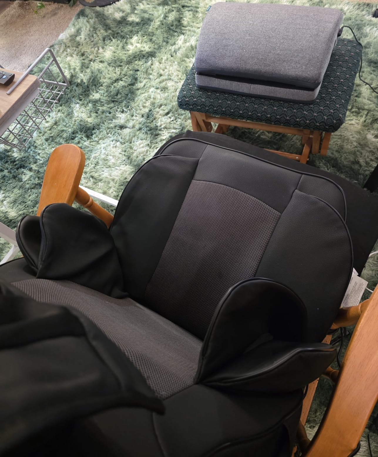 Snailax Heated Foot Rest Under Desk at Work, FSA Eligible Desk Foot Stool with Heat & Vibration Massage, Adjustable Height, 2 Heat Levels customer photo 2