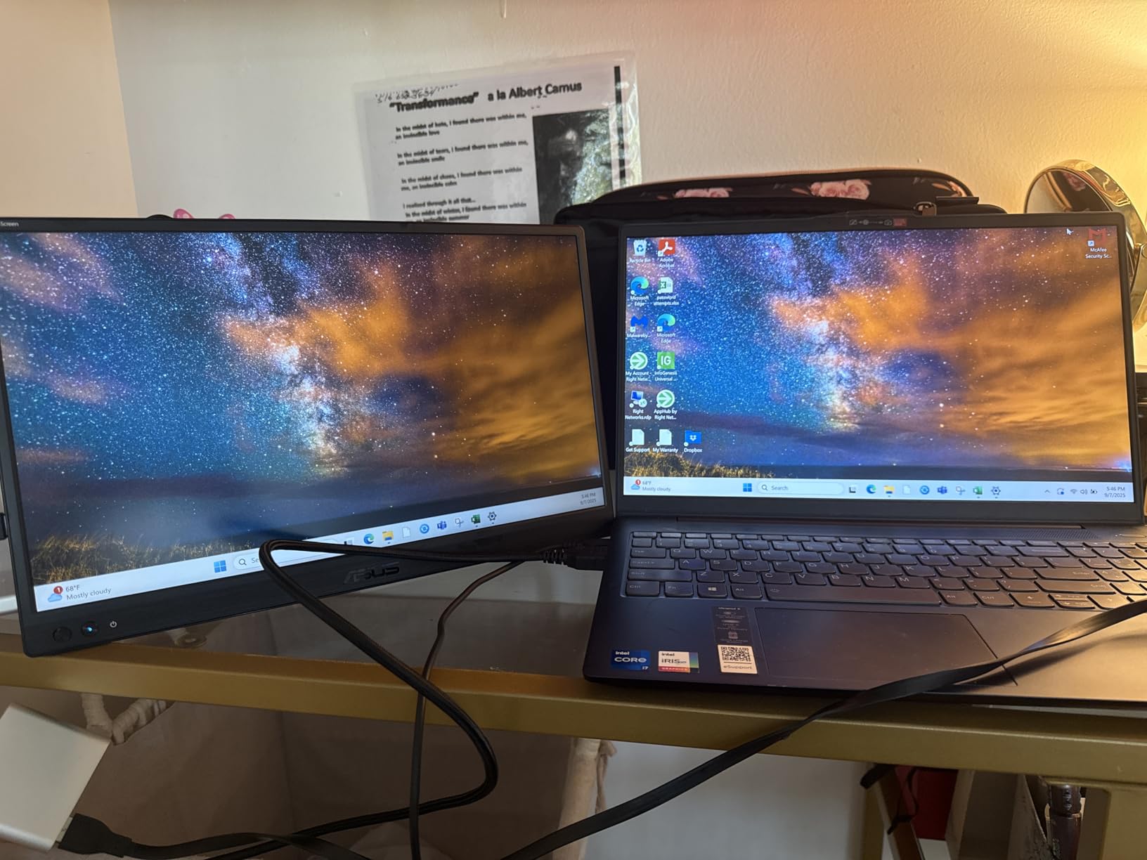 ASUS ZenScreen 16 inch Portable USB Monitor (MB169CK) - Full HD, IPS, Dual USB-C, Mini-HDMI, Eye Care, Flicker Free, Blue Light Filter, Anti-Glare Surface, 360 Degree Kickstand, 3 yr Warranty customer photo 1