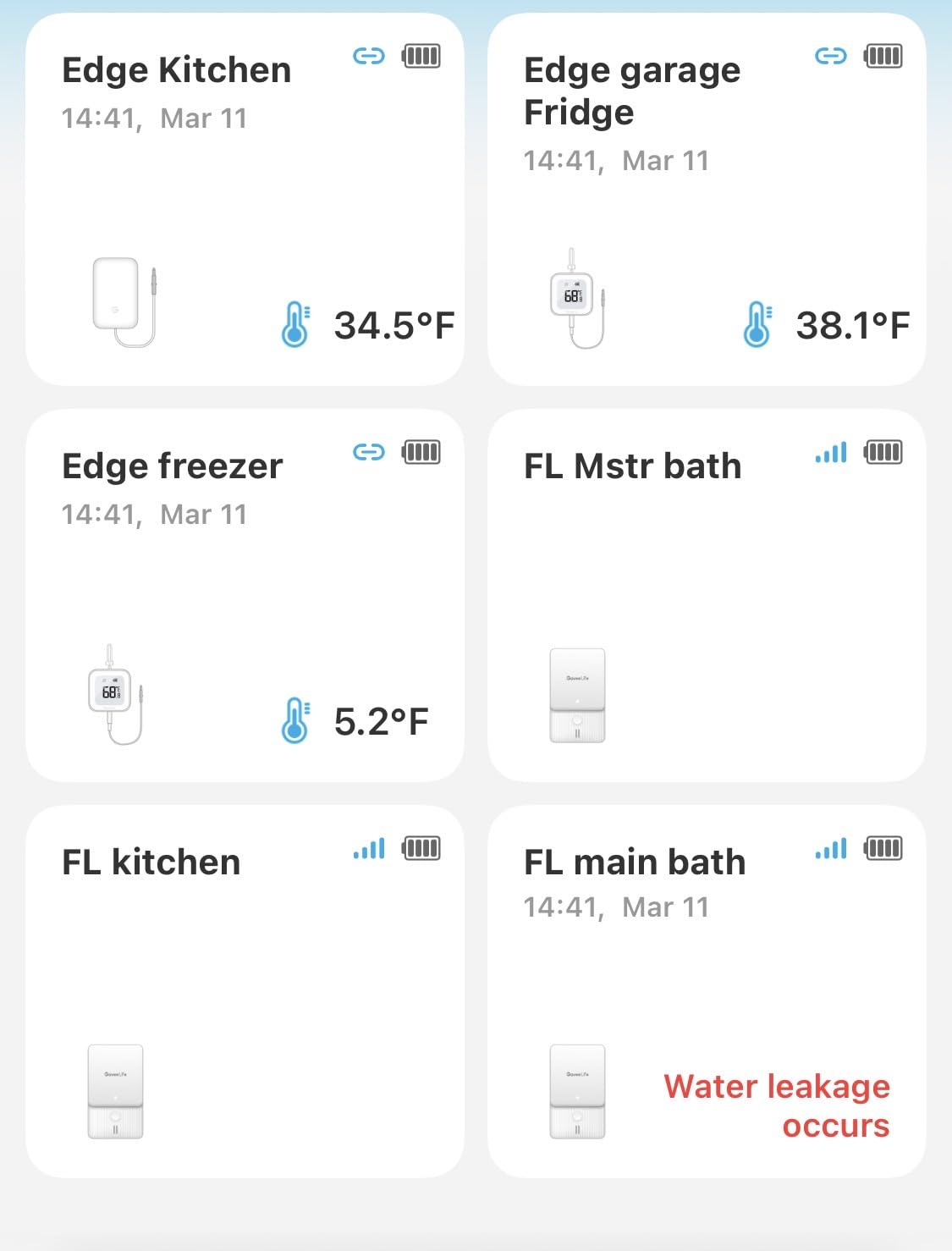 GoveeLife Premium Smart Water Leak Detector 2 with 1968ft Ultra-Long Range, WiFi Water Sensor with SMS/Email/APP Push and Sound Alarm, 5-Year Battery Life, Suitable for Home, Basement, Kitchen, 3 Pack customer photo 1