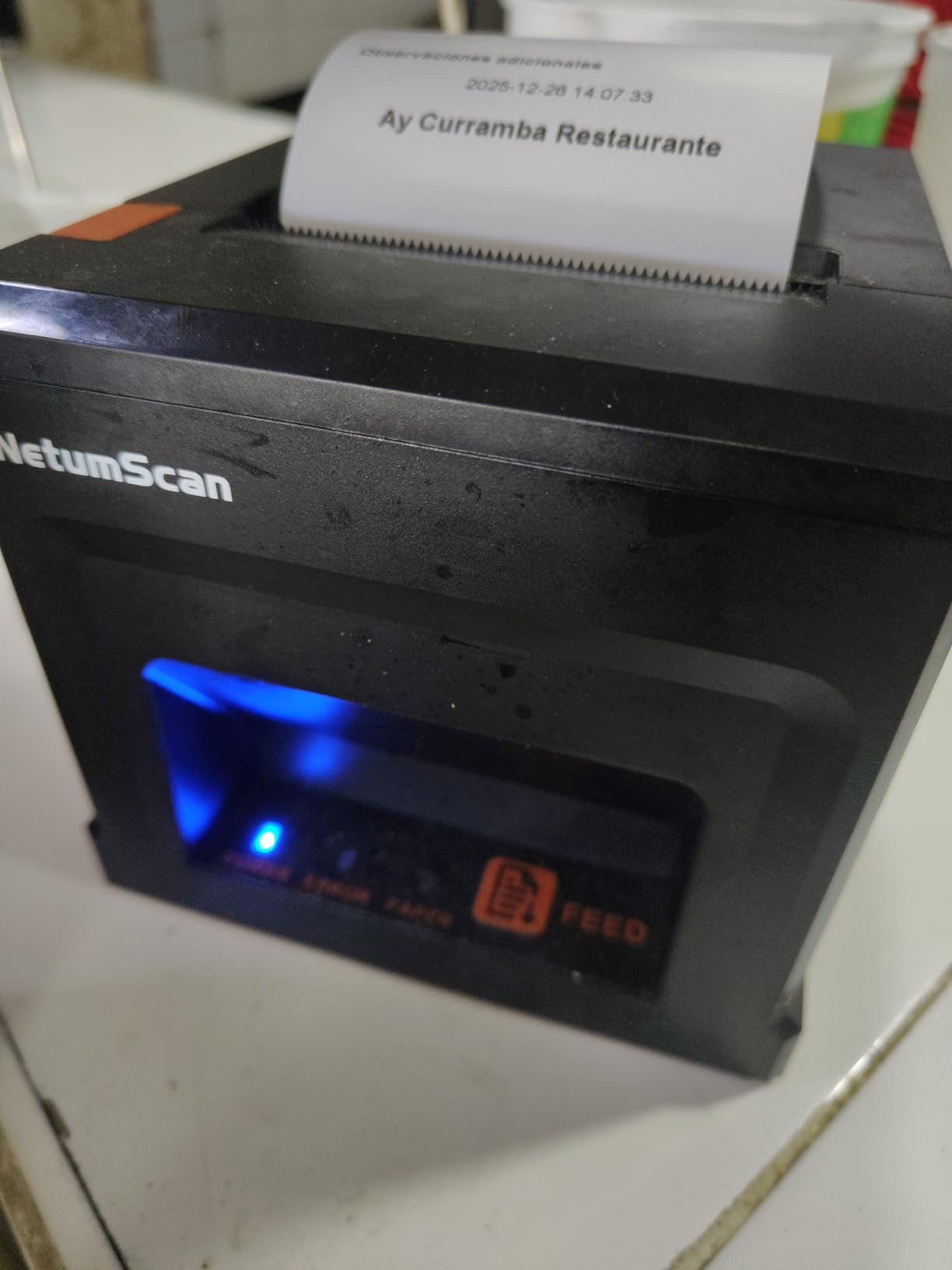 NetumScan 80mm POS Receipt Printer 300mm/s USB Thermal Receipt Printer with Auto Cutter Cash Drawer, USB Ethernet Interface, Support Windows/Mac/Linux, Restaurant Kitchen Printer for ESC/POS, NS8360L customer photo 1