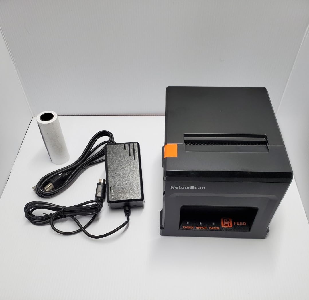 NetumScan 80mm POS Receipt Printer 300mm/s USB Thermal Receipt Printer with Auto Cutter Cash Drawer, USB Ethernet Interface, Support Windows/Mac/Linux, Restaurant Kitchen Printer for ESC/POS, NS8360L customer photo 2