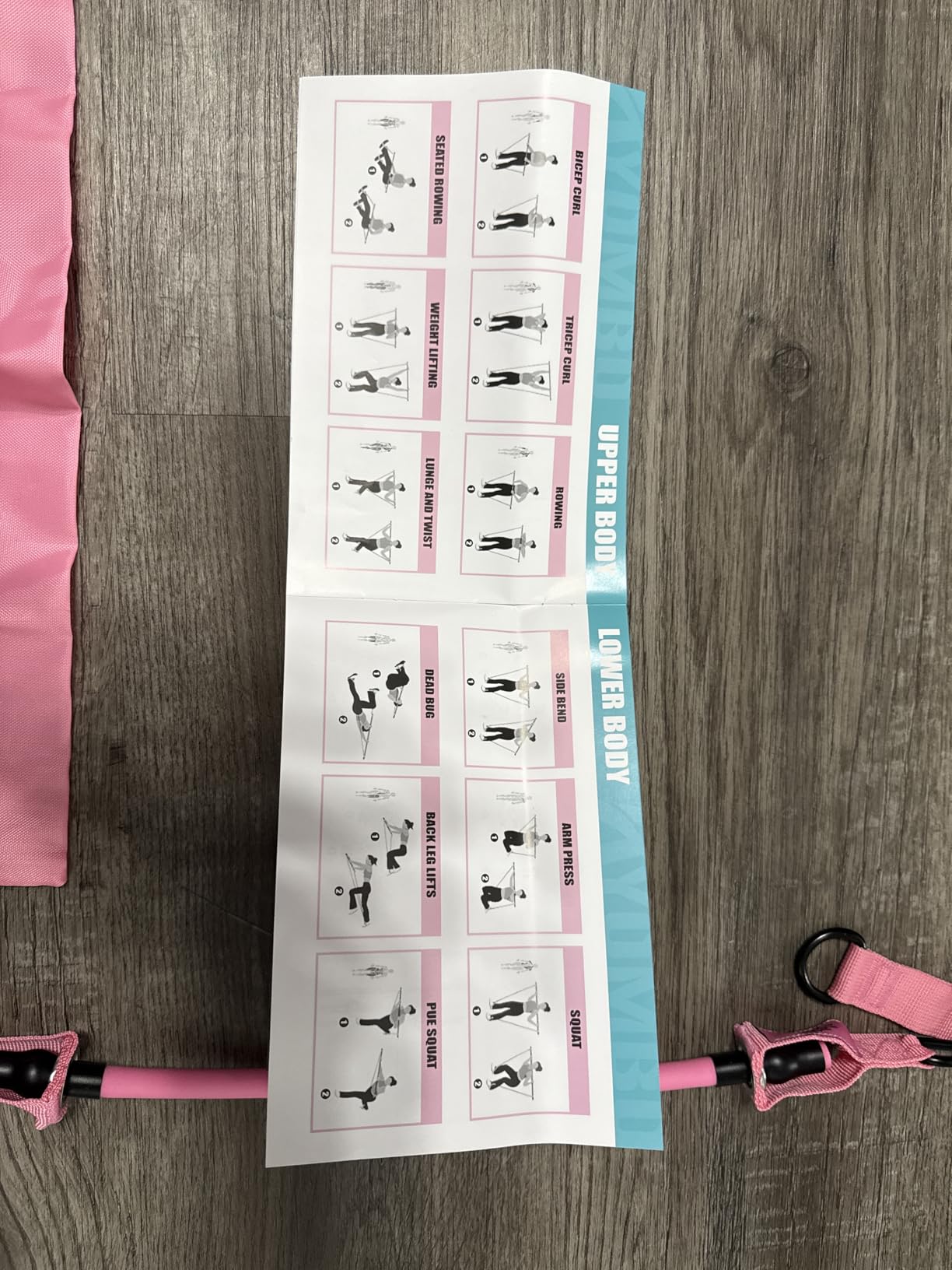 Pilates Bar Kit with Resistance Bands, Pilates Workout Equipment for Legs, Hip, Waist, Arm, Squats Exercise Equipment for Home Workouts, Adjustable 3-Section Pilates Bar Kit for Women & Men customer photo 1
