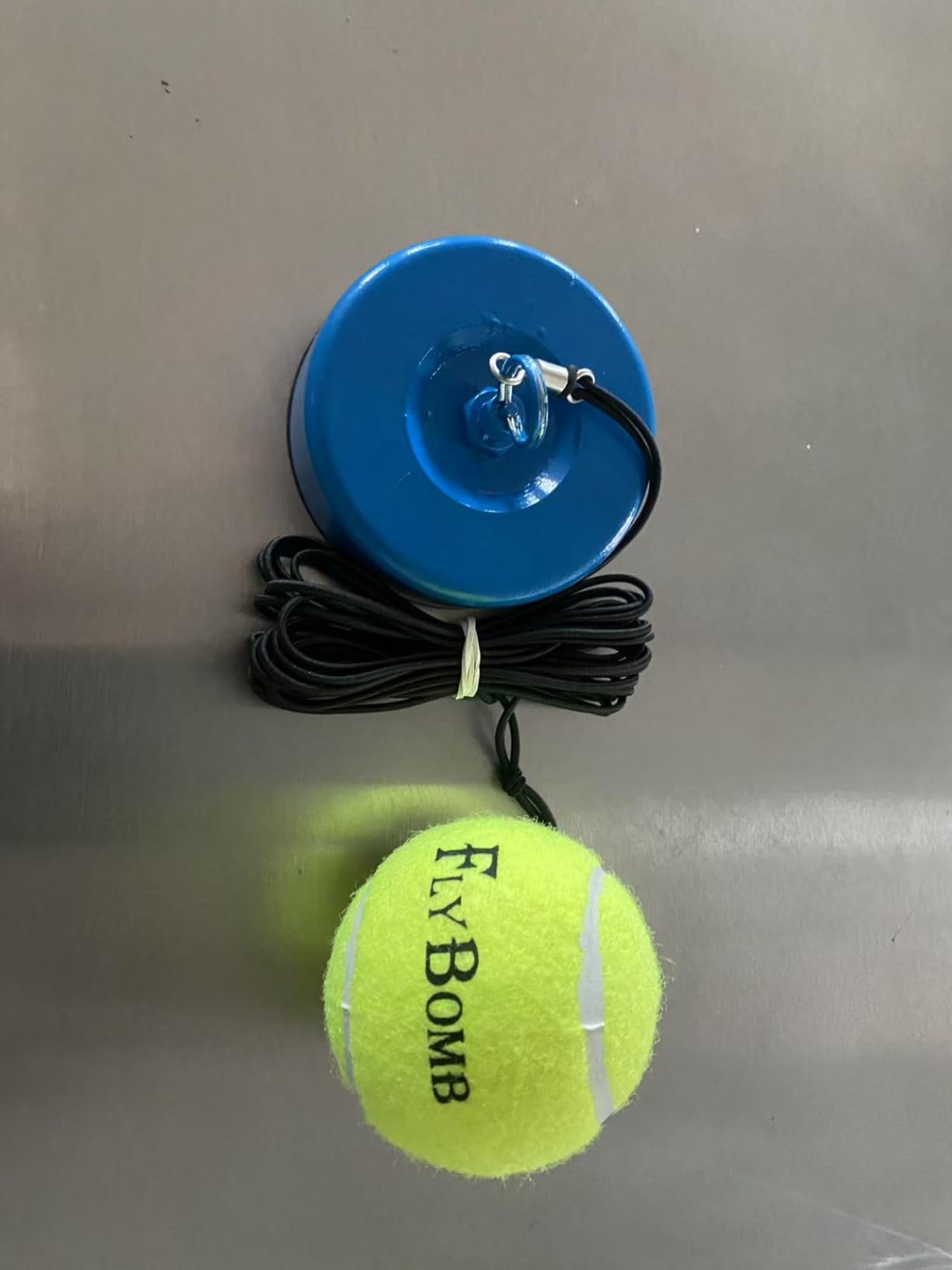 Tennis Trainer Rebound Ball - 14.1 Ft Retractable String & Heavy Iron Base - Portable & Easy to Use - Tennis Practice for Adults & Kids - Tennis Serve Trainer - Solo Tennis Training Equipment customer photo 2