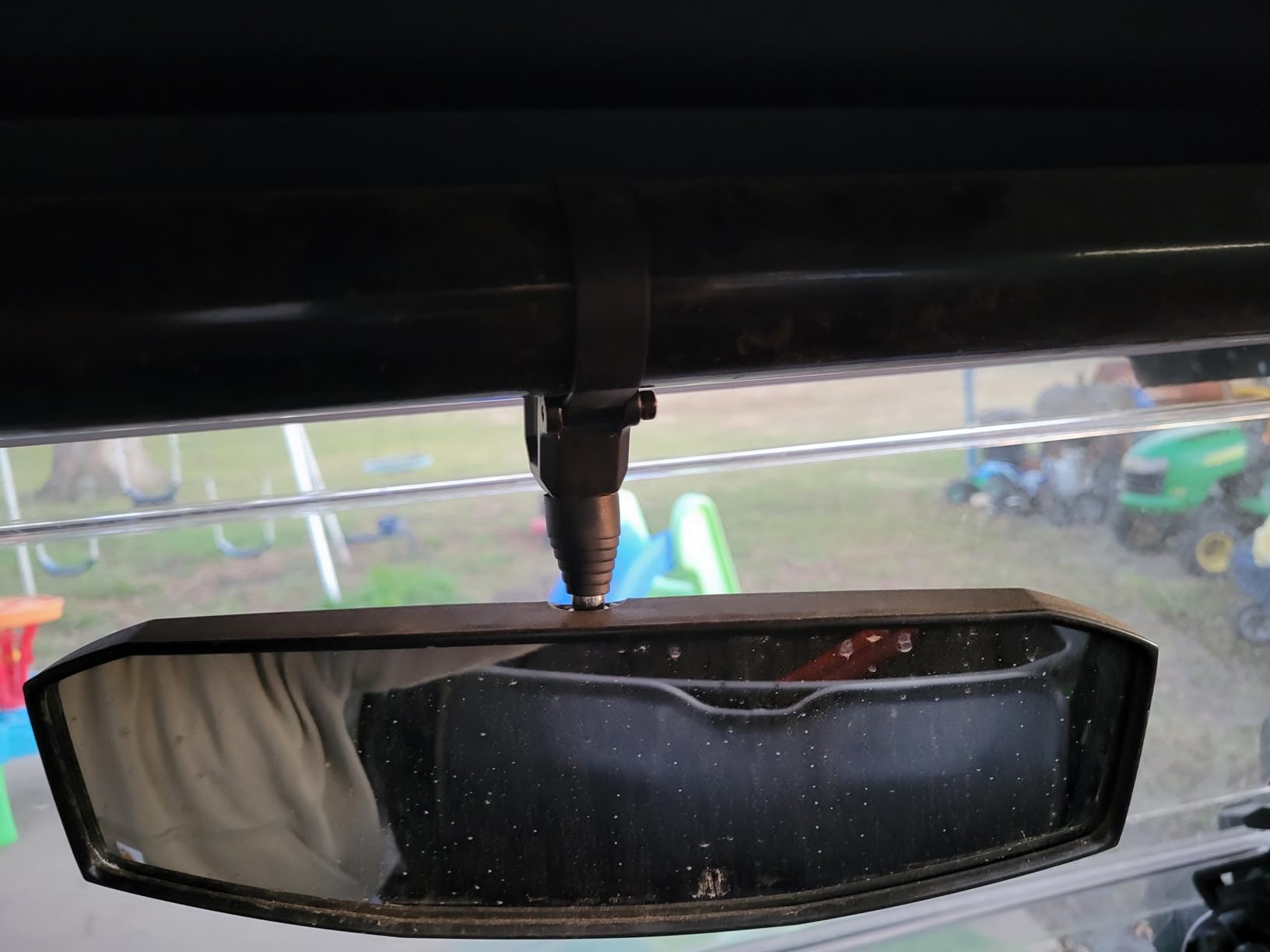 UTV Mirror+Side Mirrors Set for 1.5-2.0 Inch Roll Cage, Compatible with Polaris RZR、Can am Maverick、Honda Pioneer Talon SXS、Kawasaki Mule KRX、Yamaha Wolverine YXZ、RTV、JD Gator、CF Zforce customer photo 2