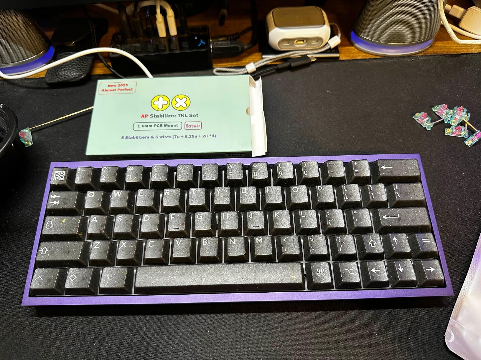 TX AP Mechanical Keyboard Stabilizers PCB Mounted Screw-in (Rev.4)(80% TKL Kit) (1.6T) customer photo 1