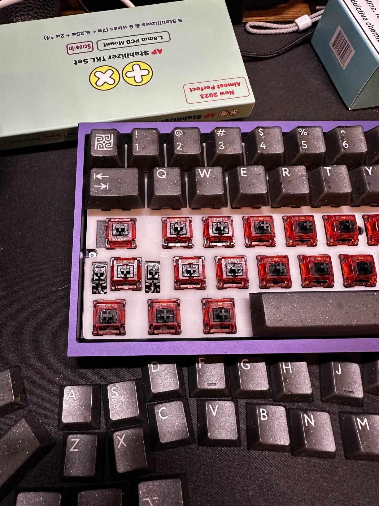 TX AP Mechanical Keyboard Stabilizers PCB Mounted Screw-in (Rev.4)(80% TKL Kit) (1.6T) customer photo 2