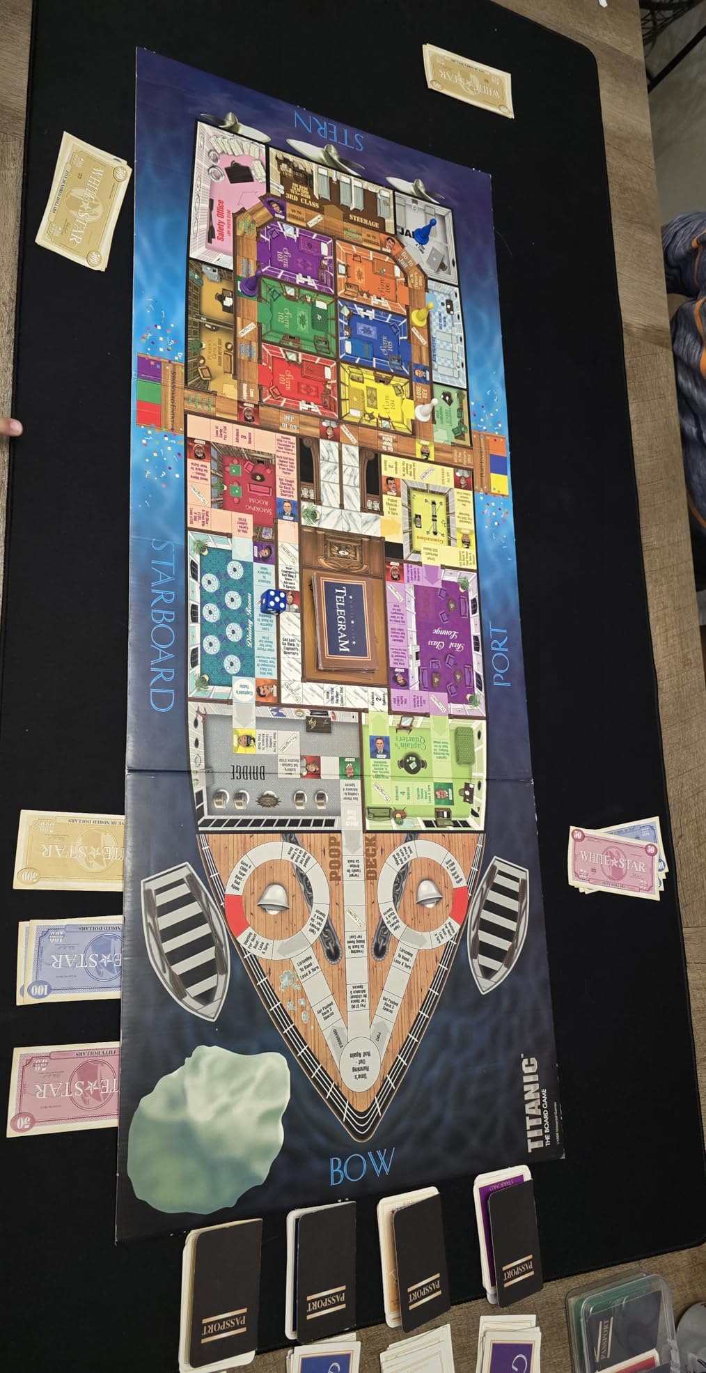 Large Tabletop Game Playmat, Poker Mat, Water and Stain Resistant Non-Slip Desk Mat, Mahjong Mat, Card and Roleplaying Games MAT Thick Stitched Edge Cushioned Rubber Mat (160 * 80cm*2mm) Black customer photo 2