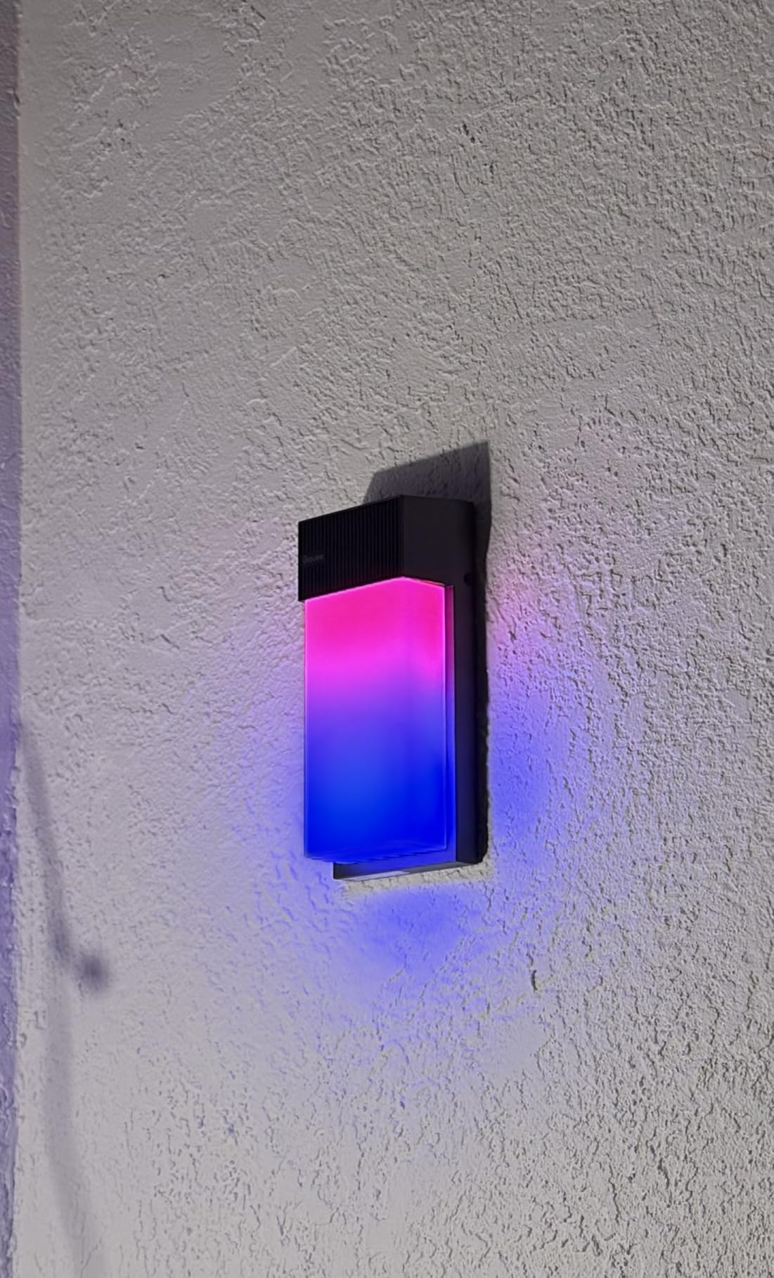 Govee Outdoor Wall Light, 1500LM Smart RGBIC Porch Lights Outdoor with 45 Scene Modes, IP65 Waterproof for Outdoor Decor, DIY, Wall Sconce Works with Alexa, Google Assistant and Matter, 1 Pack customer photo 2