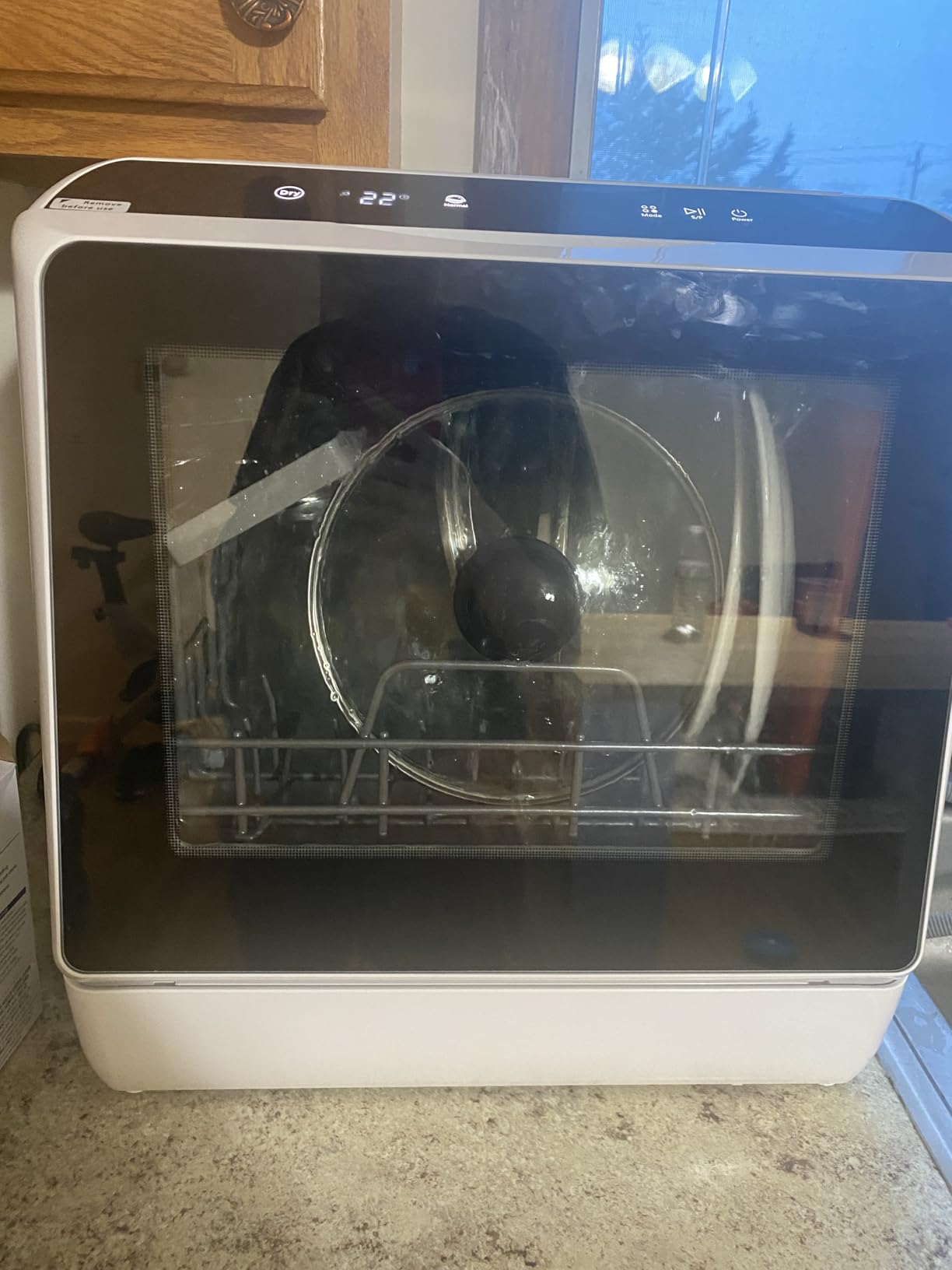 EUHOMY Countertop Dishwasher Portable with 6 Programs, 5L Built-in Water Tank for Apartments & RV, 167F High-Temp, No Hookup Needed customer photo 1