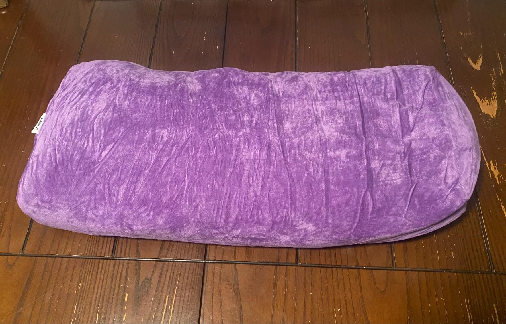 Yoga Bolster Pillow for Restorative & Yin Yoga - Meditation Pillow with Velvet Cover - Rectangular customer photo 2