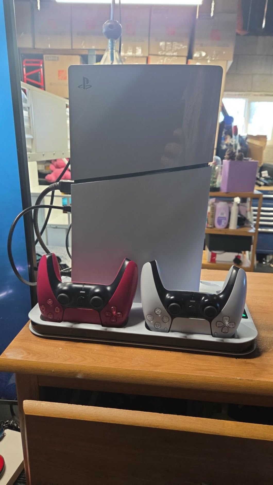 PS5/Slim/Pro Cooling Station with Controller Charging Station for Sony Console Playstation 5 Slim&Standard Disc/Digital Console, PS5 Pro Stand Cooler Accessories Incl Cooling Fan/3 USB Hubs customer photo 1