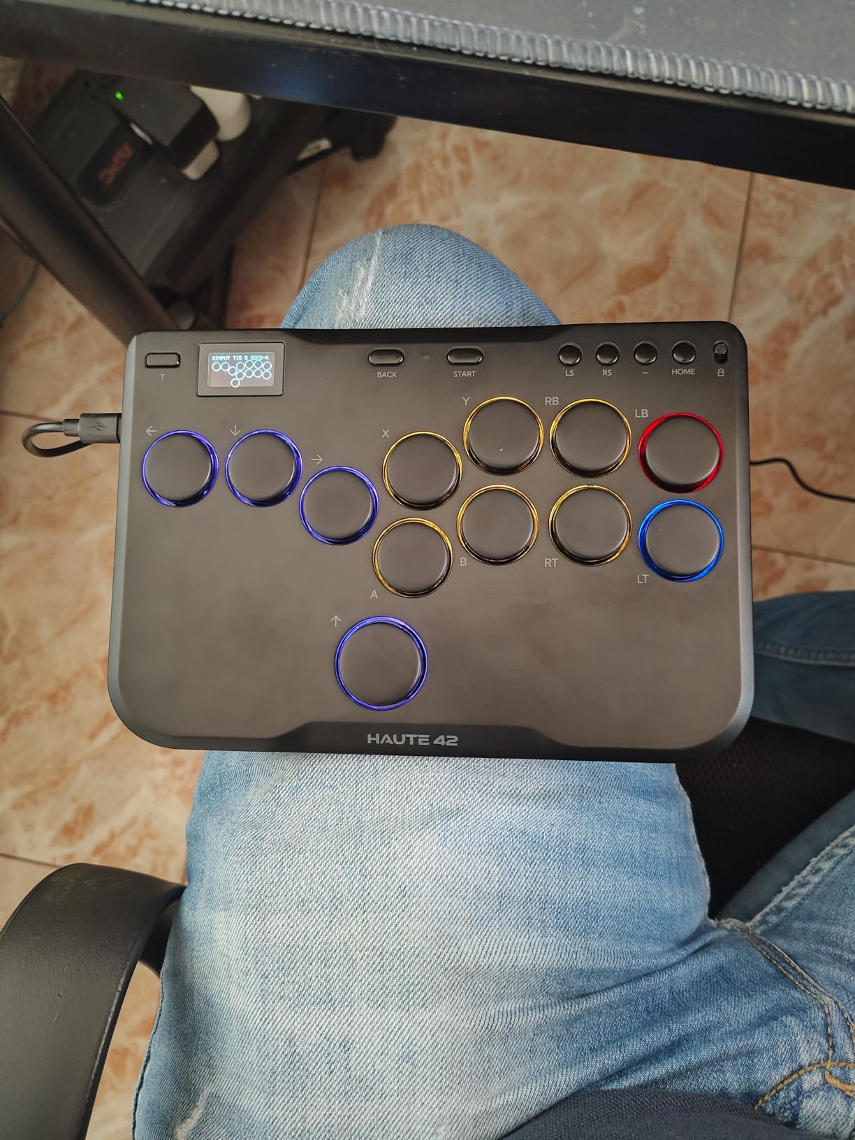 JZW-Shop Haute42 Arcade Stick P12, All-Button Arcade Controller for Switch, PC, PS4, PS3, Steam Deck with Turbo & Custom RGB, Supports Hot-Swap & SOCD customer photo 1