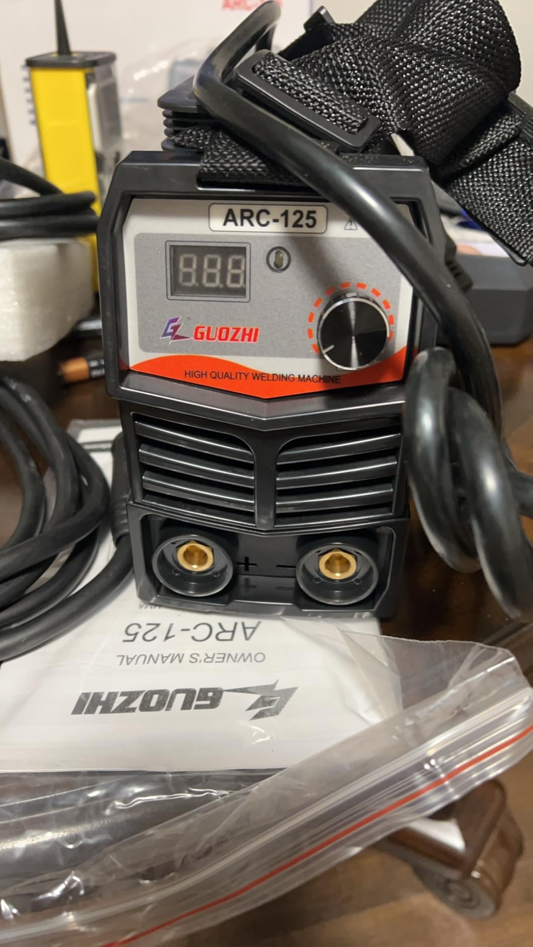 GZ GUOZHI Stick Welder 210Amp Large LED Display Digital Inverter IGBT Welding Machine,110V/220V Dual Voltage customer photo 1