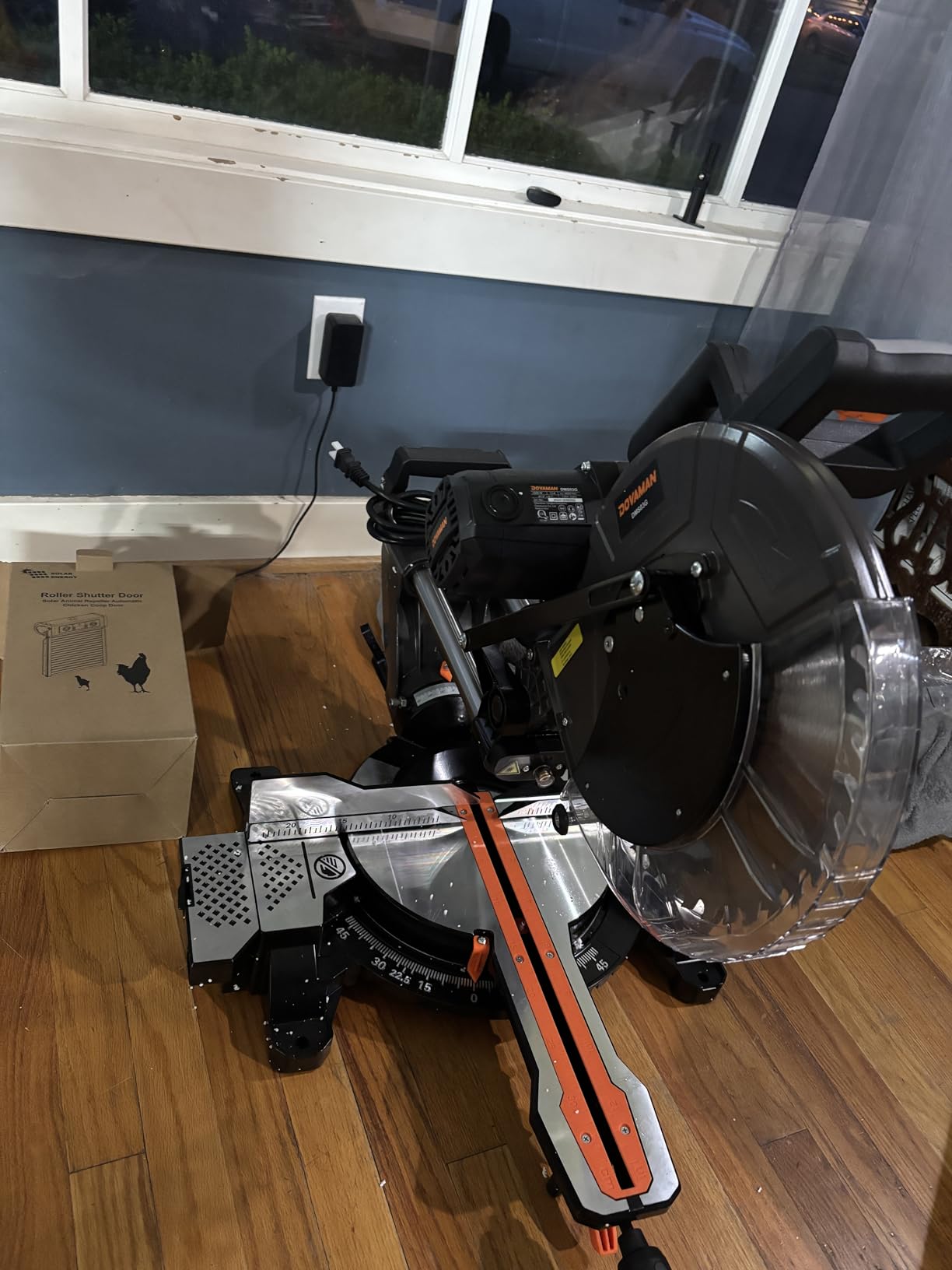 DOVAMAN 12-Inch Dual-Bevel Miter Saw, Compound Sliding Miter Saw, Ambidextrous Operation, 3800RPM, 4.2 x 13in Cutting Capacity customer photo 1
