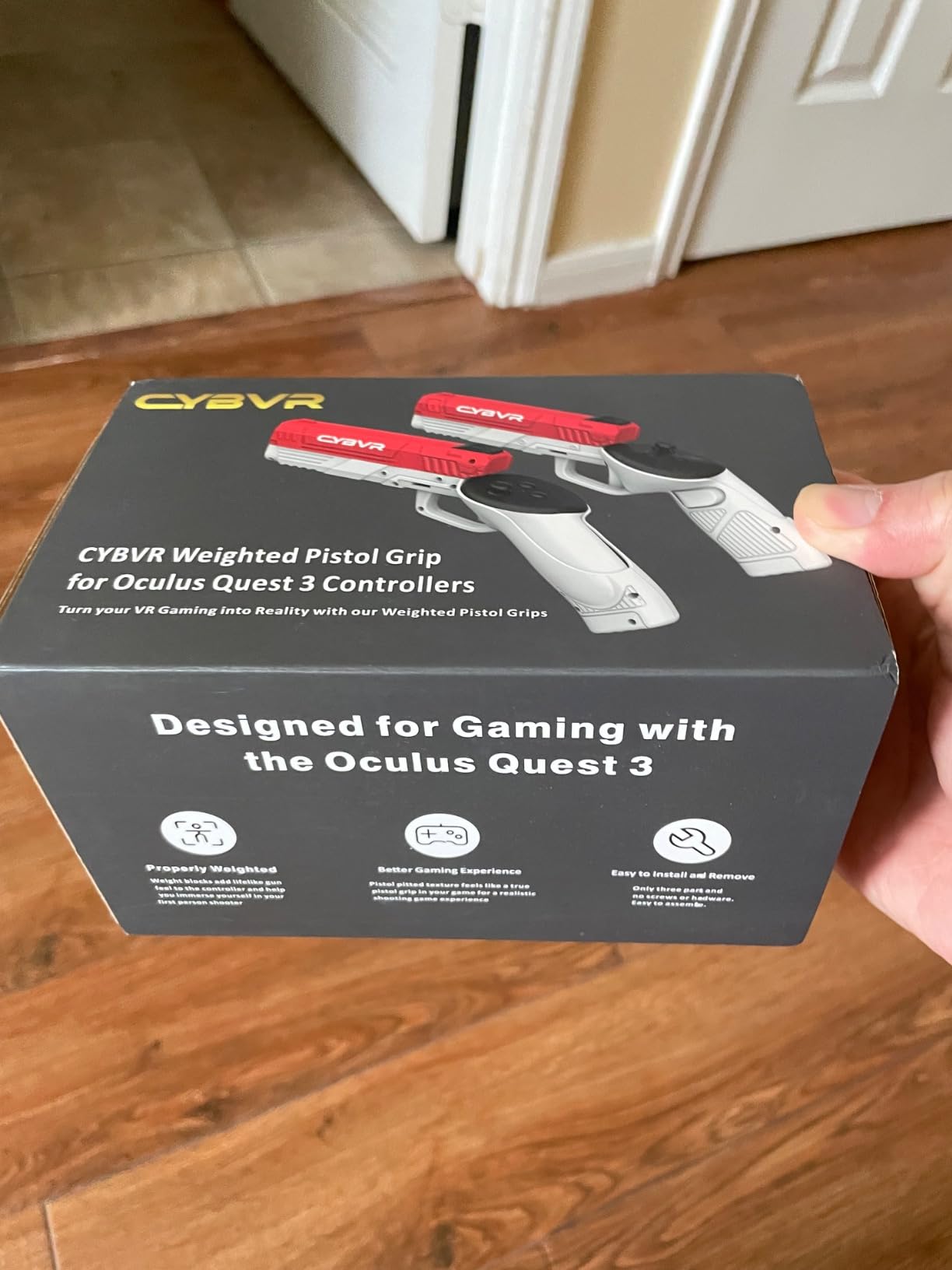 CYBVR Weighted Controller Grips for The Meta Quest 3 - Accessories for The Meta Quest 3S, Weighted Grips for Better Immersion in VR customer photo 2