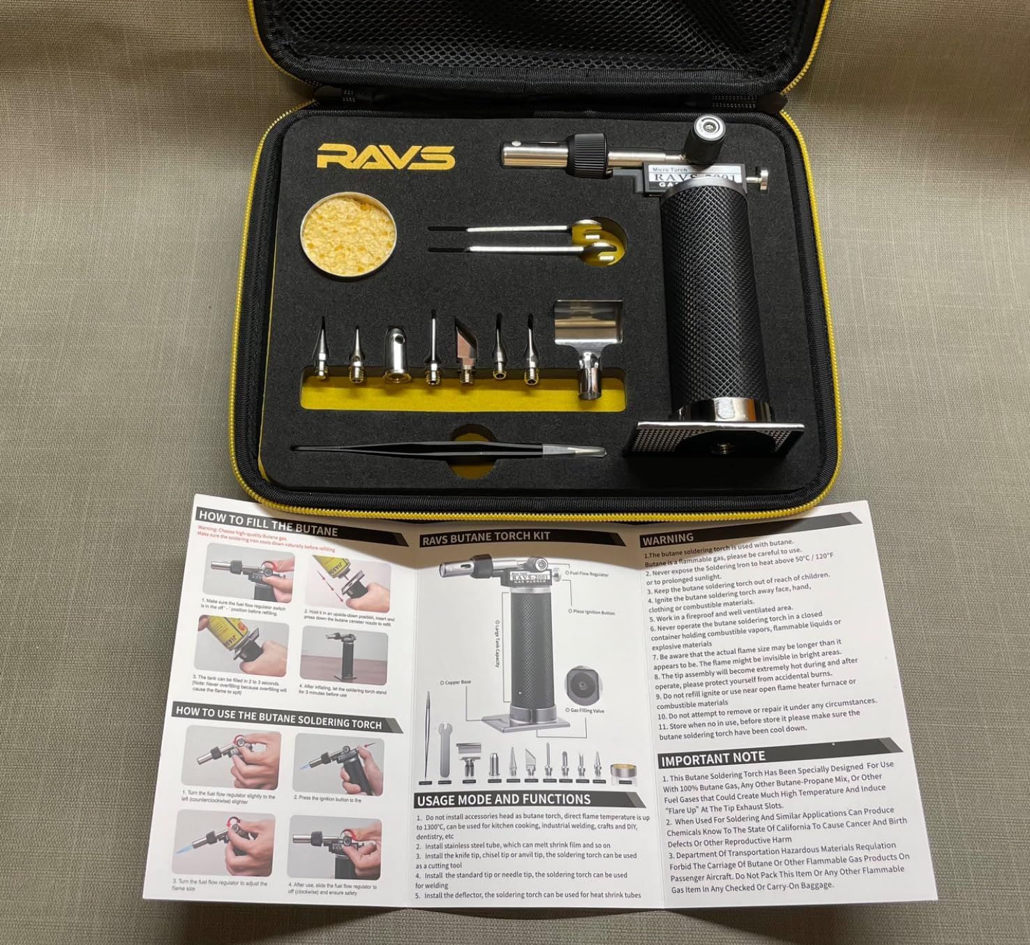 RAVS Butane Soldering Iron Kit Cordless, 14-Piece Multi-Function Butane Torch Kit, Portable Brazing Torch with Adjustable Flame customer photo 1
