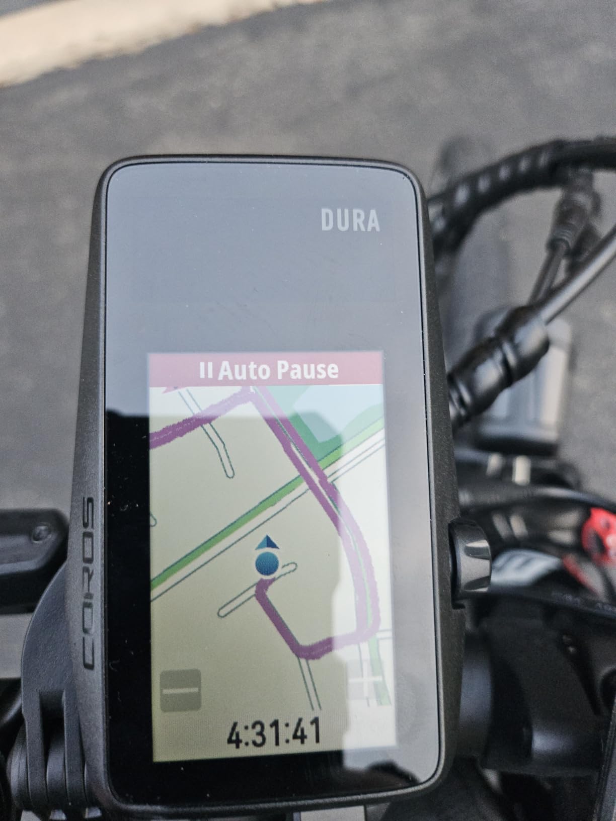 DURA Solar GPS Bike Computer, 120-Hour GPS Battery Life, Solar Charging, 2.7