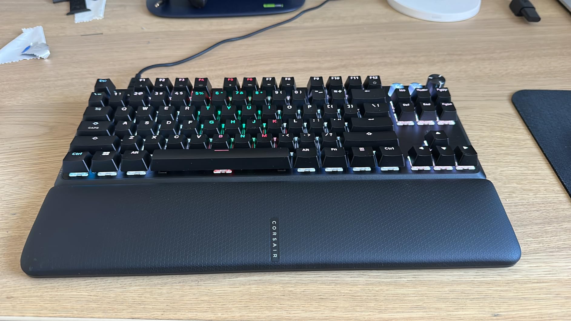 K70 PRO TKL RGB Tenkeyless Mechanical Wired Gaming Keyboard - Pre-Lubed Hall Effect MGX Hyperdrive Adjustable Switches, Simultaneous SOCD and Rapid Trigger, ABS Double-Shot, QWERTY NA - Black customer photo 1