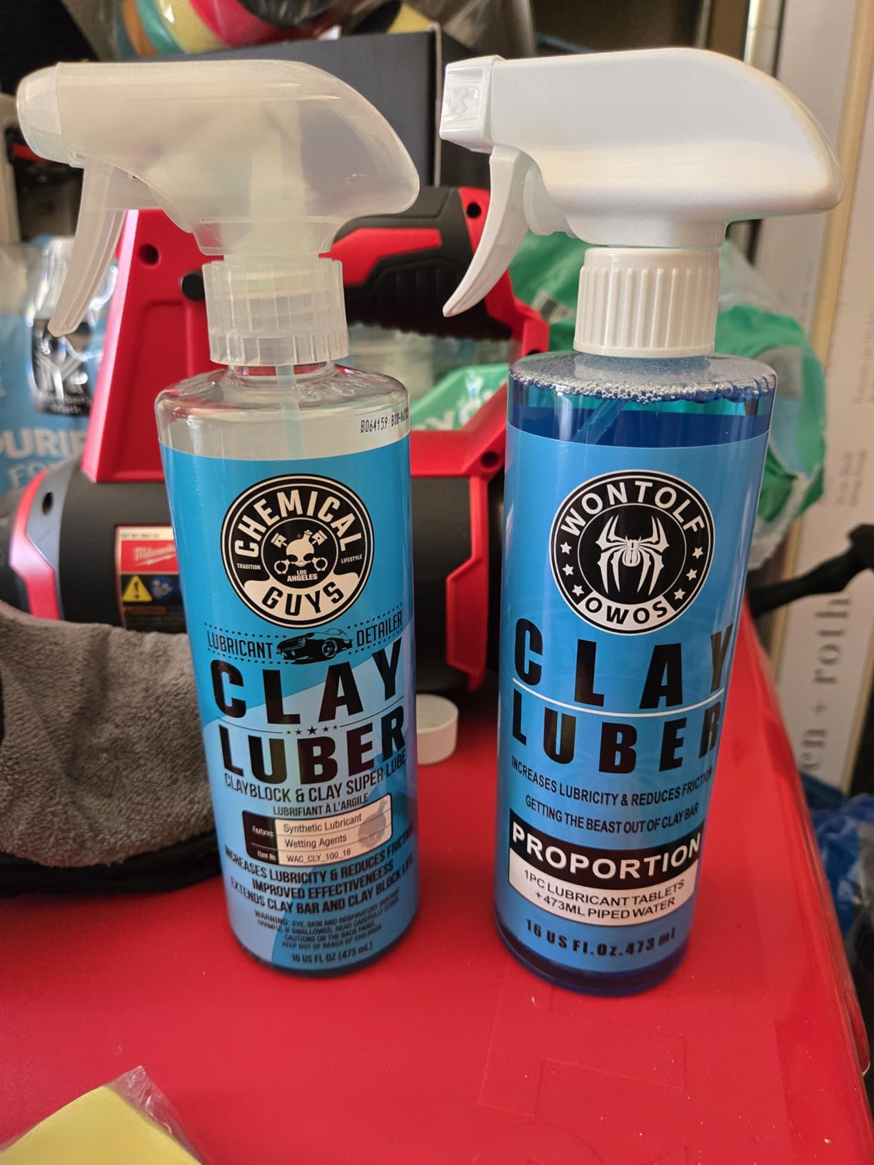 Wontolf Clay Bar Kit, Complete Clay Bars Auto Detailing Clay Luber Lubricant Car Wash Kit, Premium Grade 4 Clay Bars, Lubricant Tablets 10 Pack, Car Detailing Kit for Detailing Cleaning customer photo 1