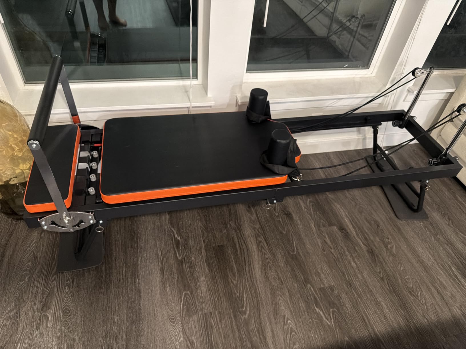 Pilates Reformer, Dpiolrcag Foldable Pilates Machine & Equipment for Home Use and Gym Workout, Suitable for Advanced and Beginners Users, Up to 250 lbs Weight Capacity customer photo 2