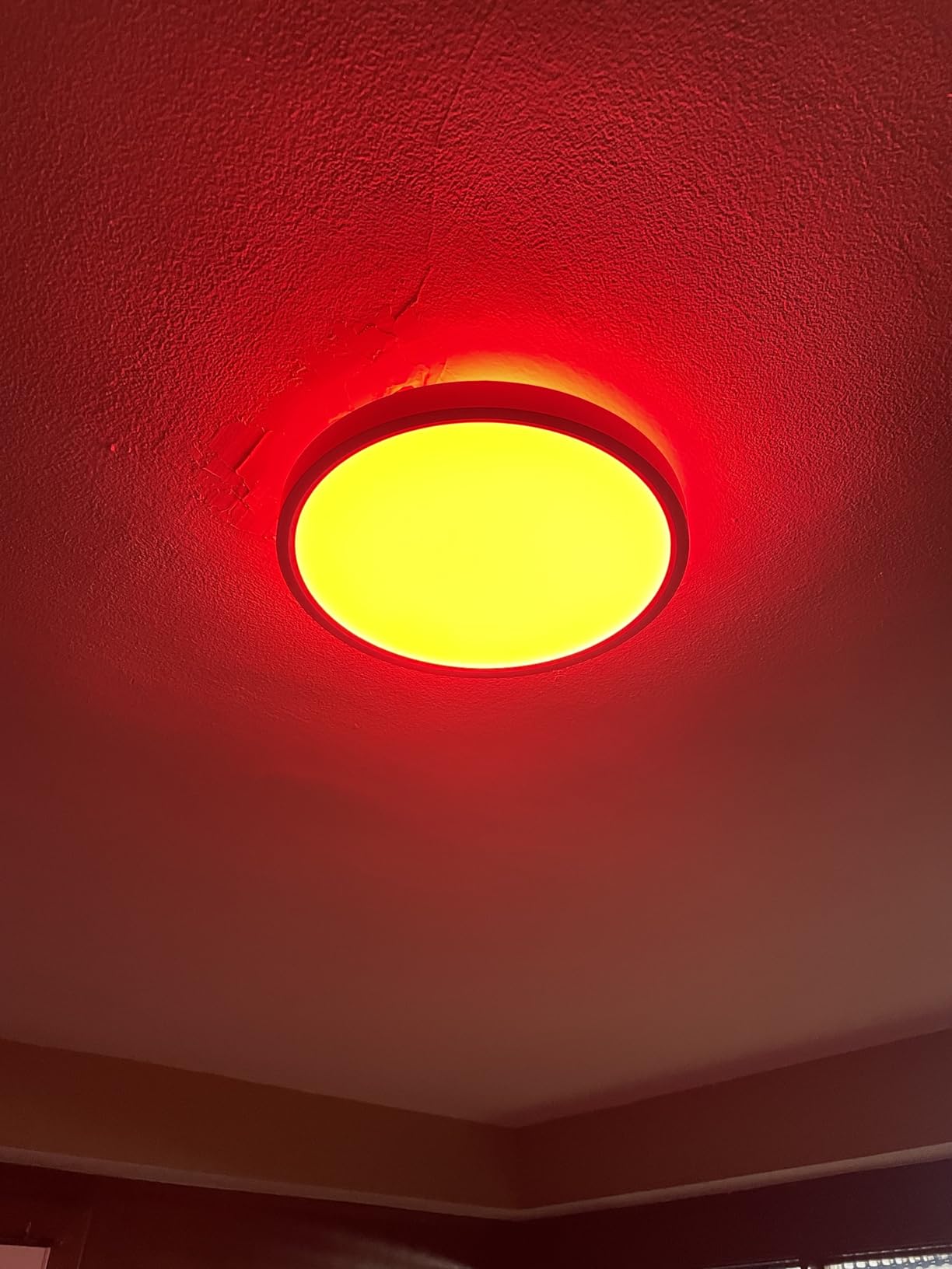 Govee Smart Ceiling Light, RGBIC LED Ceiling Light Fixture, 2400LM Flush Mount Light Fixture, DIY Colors, 12 Inch, 1 Pack (White 2 Packs) customer photo 1