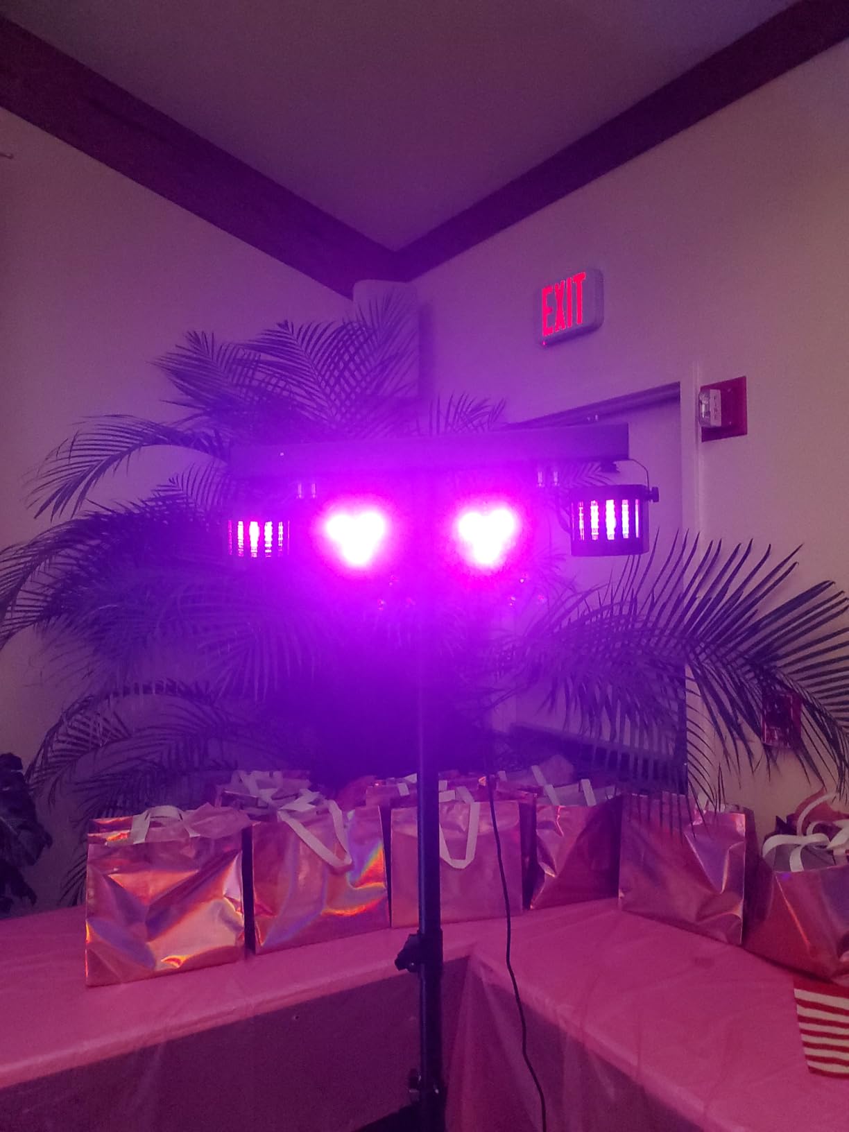 Rechargeable DJ Lights with Stand Wireless DJ Gig Bar Light Package Battery Powered Sound Activated LED Stage Lighting System with Bag DMX & Remote for Party Club Shows Booth Band Wedding customer photo 1