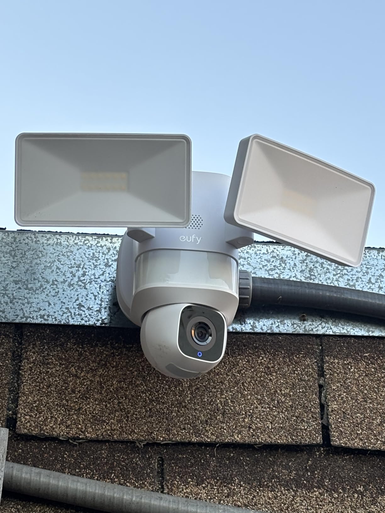 eufy Floodlight Camera E30, Security Camera Outdoor, 360° Pan and Tilt, AI Detection and Tracking, 2K Video, 2.4GHz Wi-Fi, 2,000 Lumens, Custom Voice and Light Alerts, 24/7 Recording customer photo 2