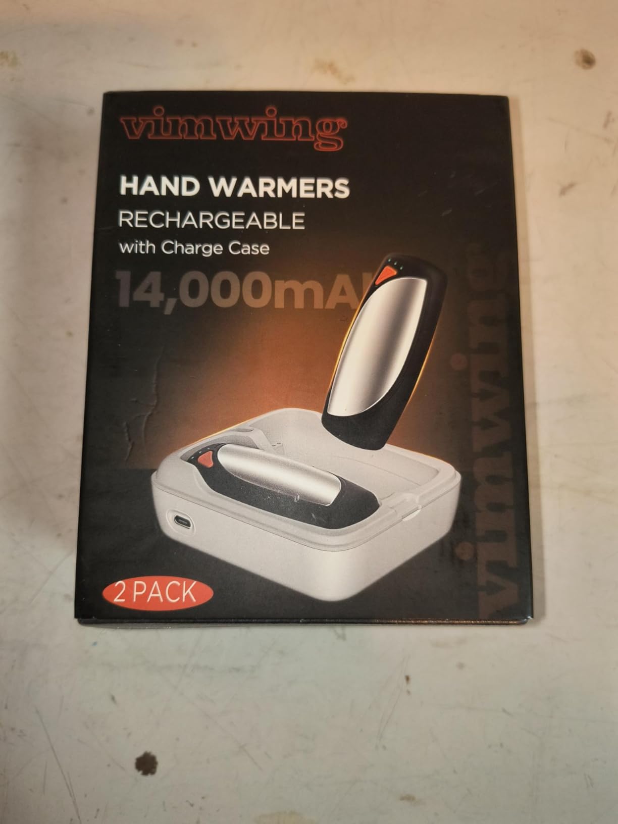 Hand Warmers Rechargeable with Charge Case, 2 Packs 14,000mAh Electric Hand Warmer Battery Powered Dual Sided Reusable Long Battery Life Portable Pocket Heater Gifts for Men Women Golf, Hunting Gear customer photo 2