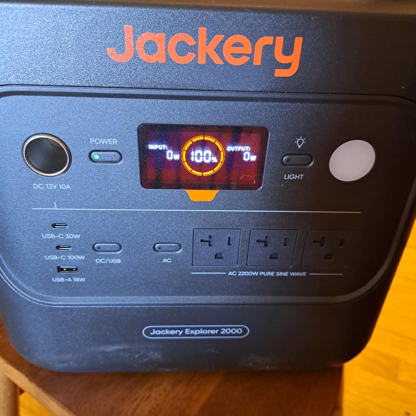 Jackery Explorer 2000 v2 Portable Power Station, 2042Wh LiFePO4 Home Backup Battery, 2200W Solar Generator, USB-C PD 100W Fast Charging for Emergencies, Power Outages, Camping customer photo 1