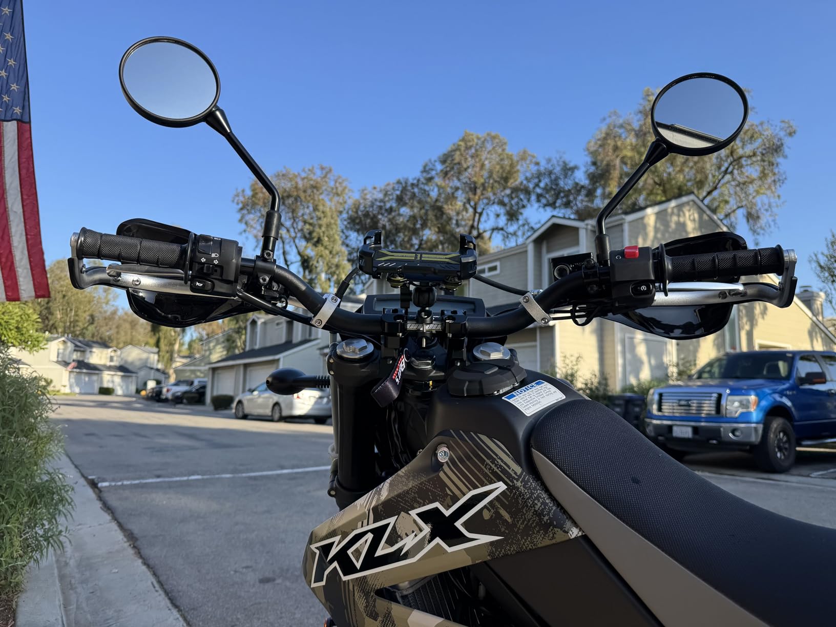 Lamicall Motorcycle Phone Mount Holder - [Dual Vibration Dampener] [Metal Adjustment Arm] Motorcycle Cell Phone Holder, Bike Handlebar Phone Mount, Gifts for iPhone 16 15 14 Pro Max, 4.7-6.7