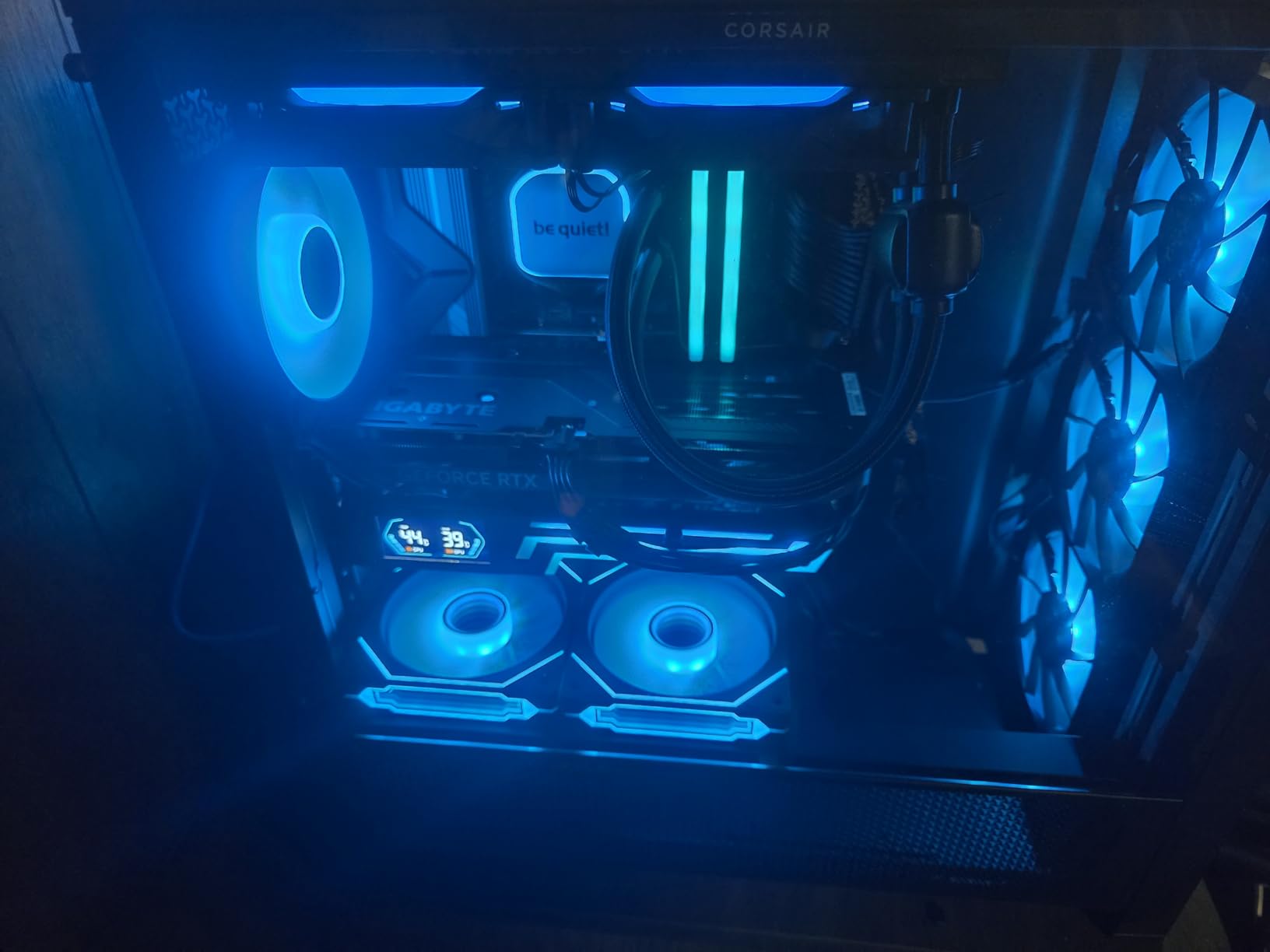 DARKROCK F120 3in1 120mm Infinite Mirror Design Case Fans with 24 LED Lights PWM Control & ARGB Effect, Hydraulic HDB Bearing for Low-Noise Operation - Suitable for Most PC Cooling Systems - Black customer photo 2