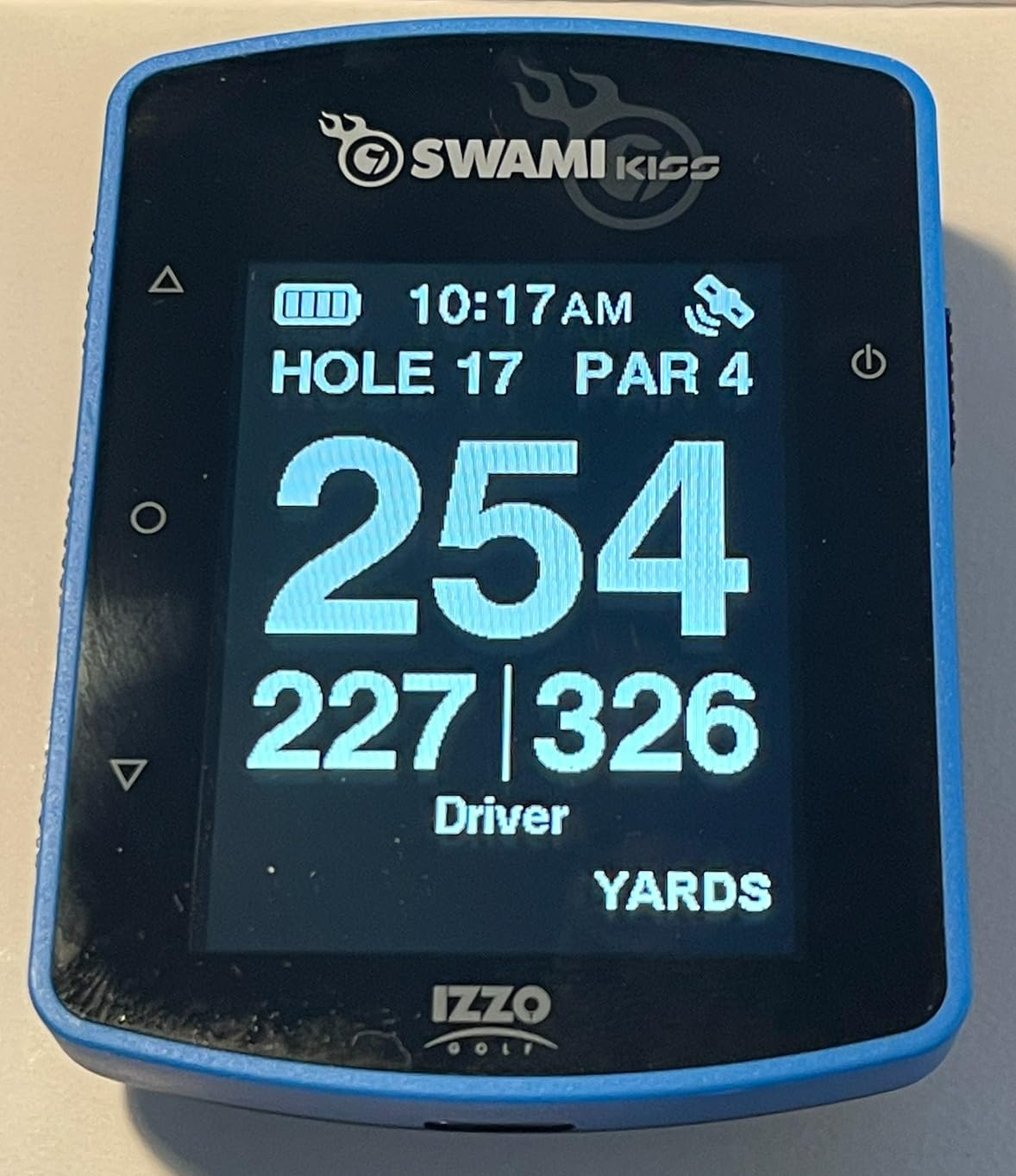Swami KISS 2.0 Handheld Golf GPS Ragnefinder with Integrated Magnets - Blue customer photo 1