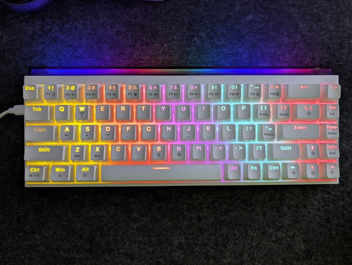 Womier M68 HE V2 Rapid Trigger Keyboard 60% Percent, Hall Effect Topographic Gaming Keyboard, Wired RGB Custom Mechanical Key Board with Magnetic Switch, PBT Keycaps for Mac/Win (Black) customer photo 1