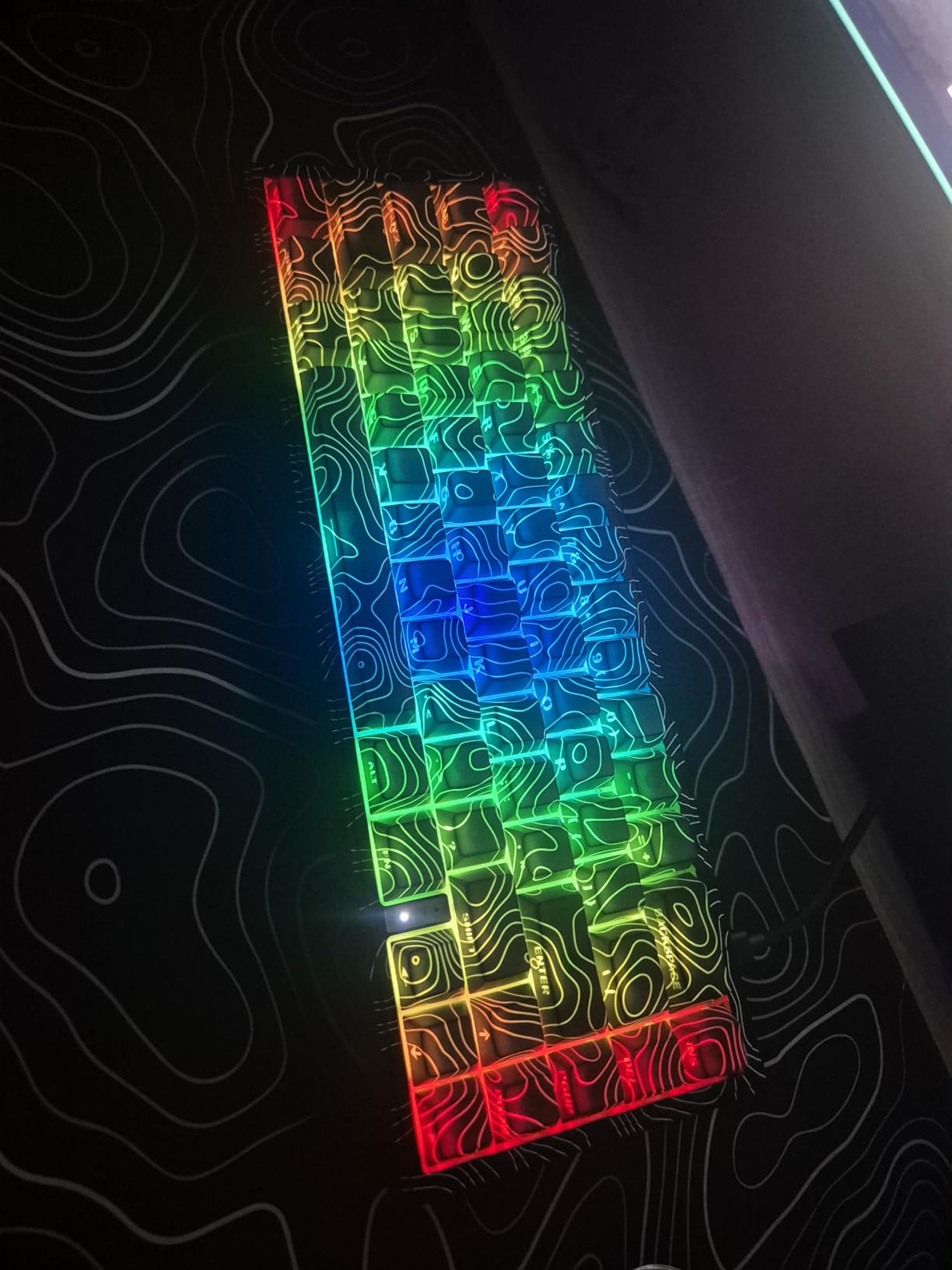Womier M68 HE V2 Rapid Trigger Keyboard 60% Percent, Hall Effect Topographic Gaming Keyboard, Wired RGB Custom Mechanical Key Board with Magnetic Switch, PBT Keycaps for Mac/Win (Black) customer photo 2