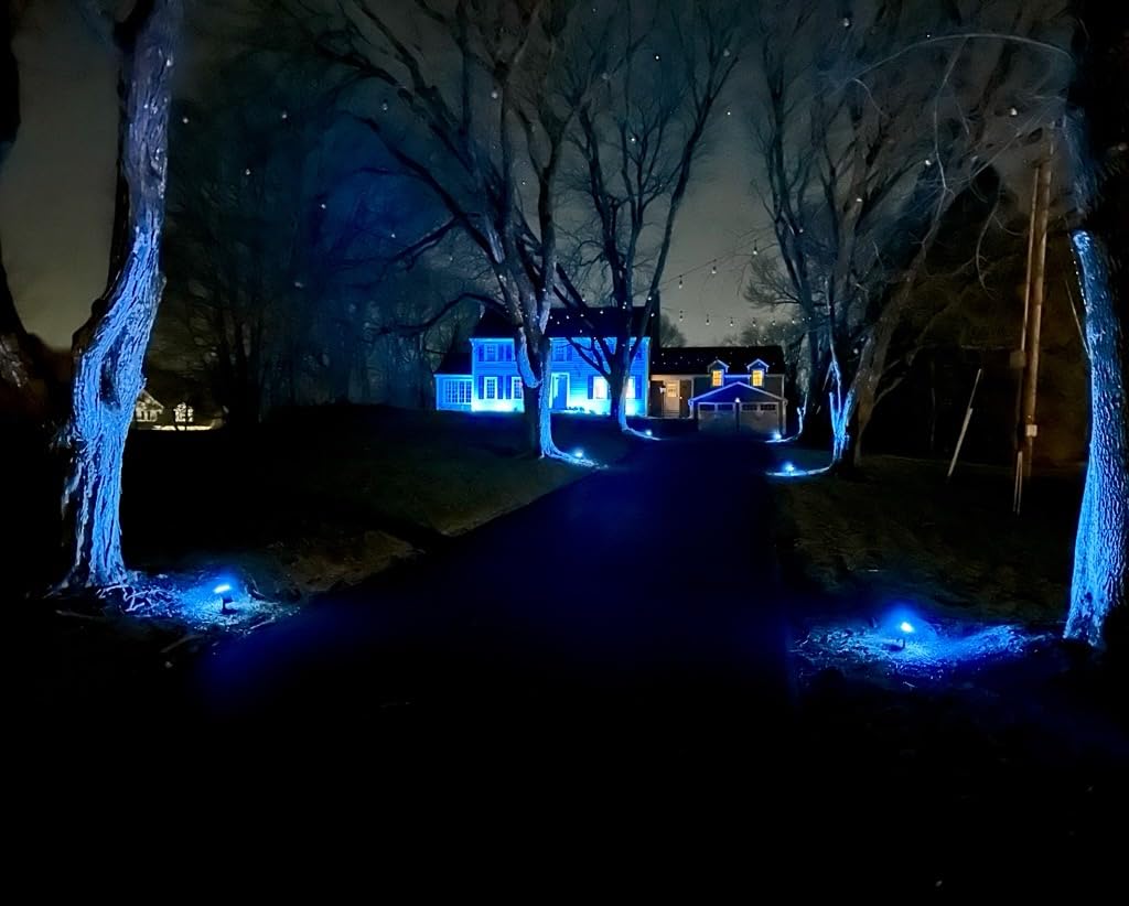 Linkind Smart Solar Spot Lights Outdoor SL5C, Solar Lights Outdoor Spotlight Cool/Warm White/Color Changing, APP/Voice Control IP67 Landscape Lighting for Yard, Garden, Pathway(8 Pack) customer photo 1