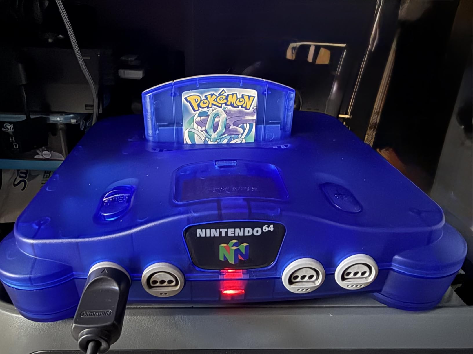 Hzxkqmil Replacement Housing Shell for N64 Retro Video Game Console (Transparent Green) customer photo 1