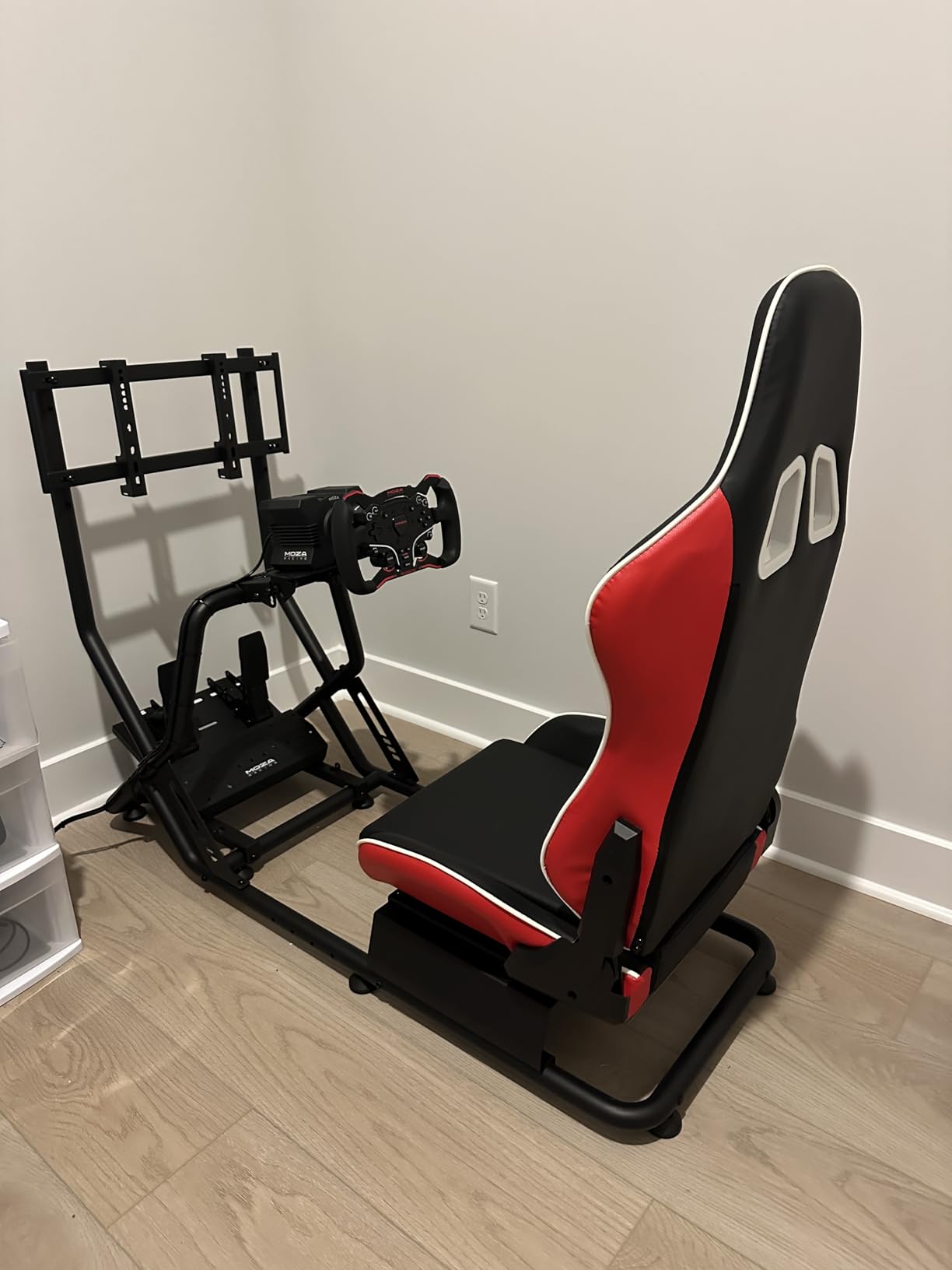 ARES WING Sim Racing Cockpit, Racing Wheel Stand with Seat, Formula and GT Racing Simulator Cockpit Compatible with Fanatec, Thrustmaster, Logitech, Moza Racing Games on PS5, PS4, Xbox and PC customer photo 2