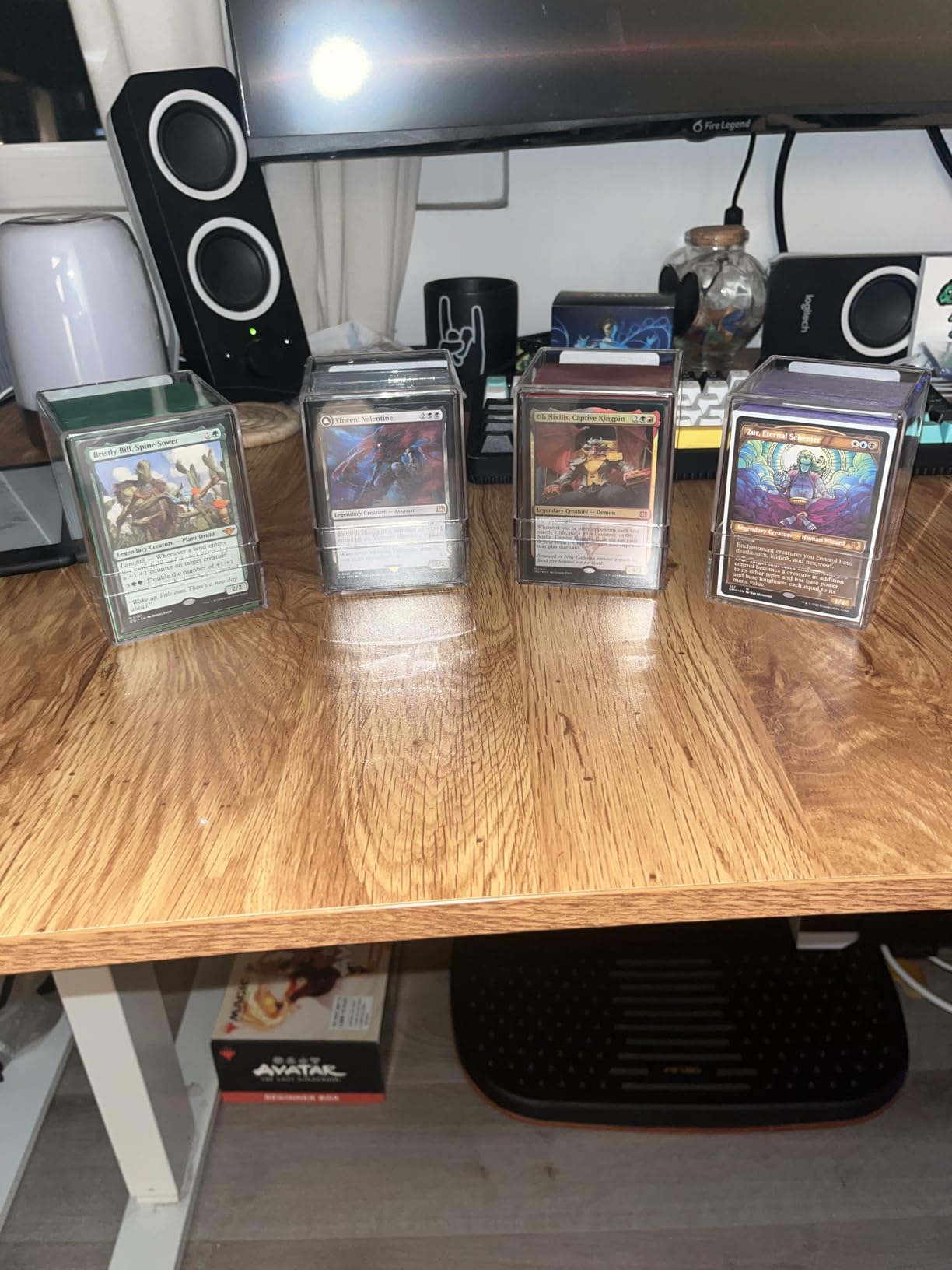 Mlikero Card Deck Cases, 12 Pack Acrylic Commander Deck Box Holding 100+ Sleeved Cards with 12 Dividers, Clear Card Storage Box Fit for MTG, TCG, Sports Cards customer photo 1