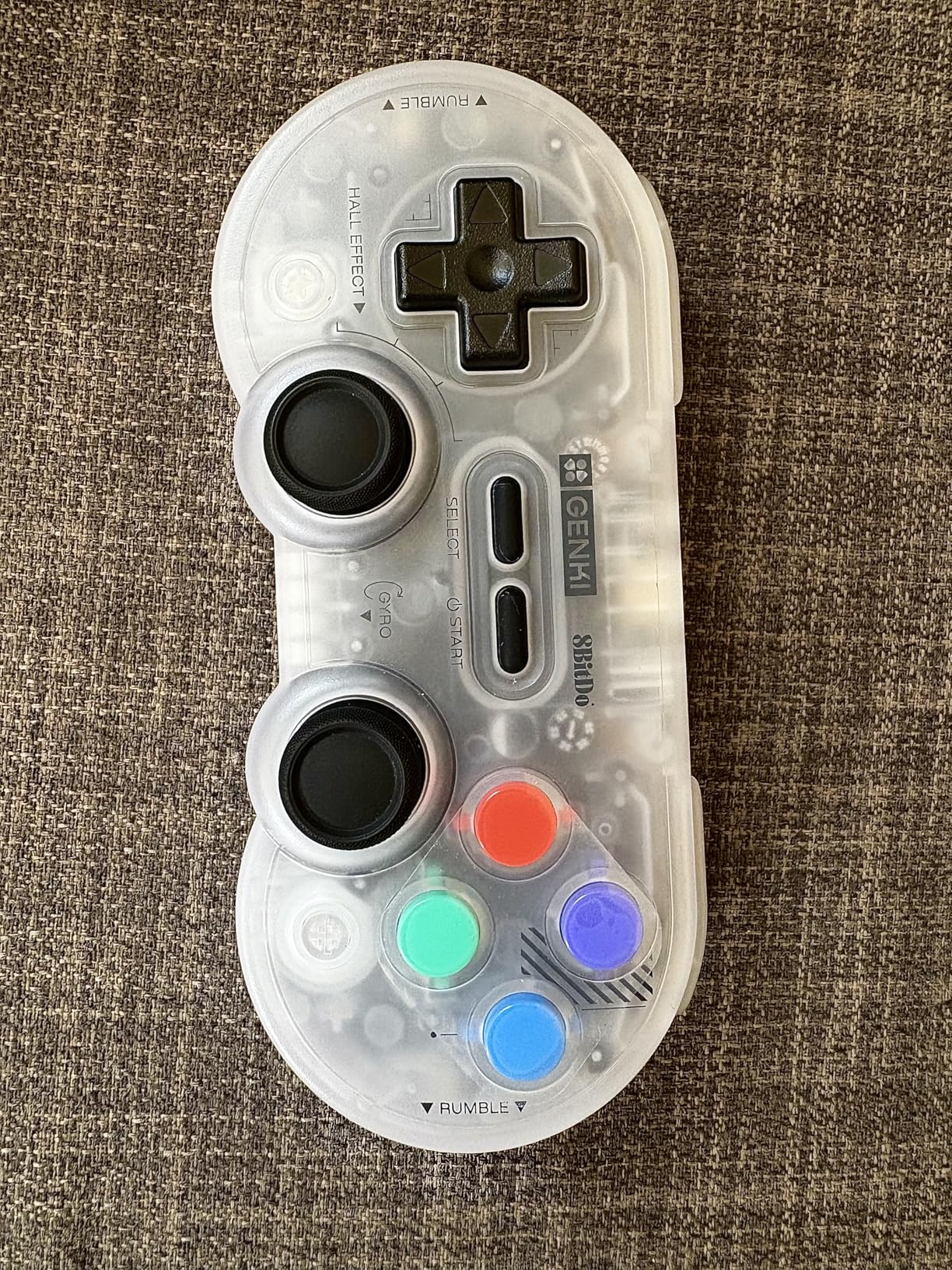 GENKI x 8BitDo PocketPro Portable Wireless Game Controller with Hall Effect Joysticks Rumble, Gyro customer photo 1