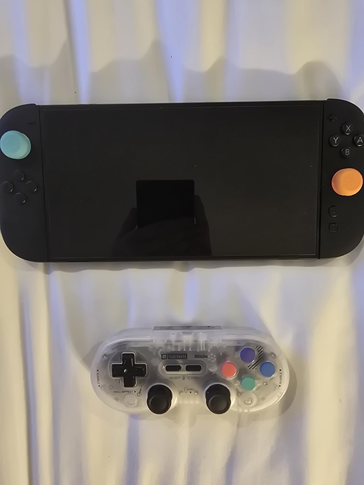 GENKI x 8BitDo PocketPro Portable Wireless Game Controller with Hall Effect Joysticks Rumble, Gyro customer photo 2