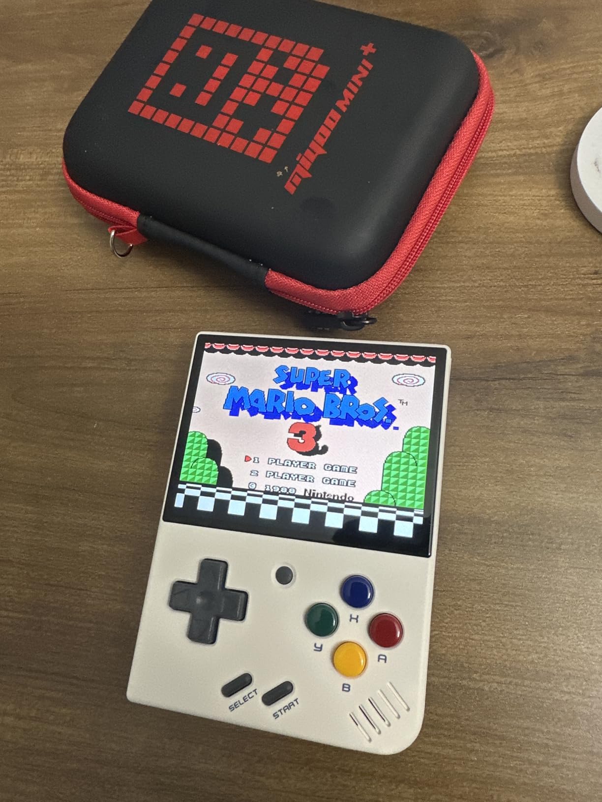 Gift for Men Women, Miyoo Mini Plus with Portable Case Retro Emulator Handheld Game Console with WiFi & RTC, Christmas Stocking Stuffers for Men, Mens Gifts for Dad,Husband, 3000+Classes Game, Gray customer photo 2