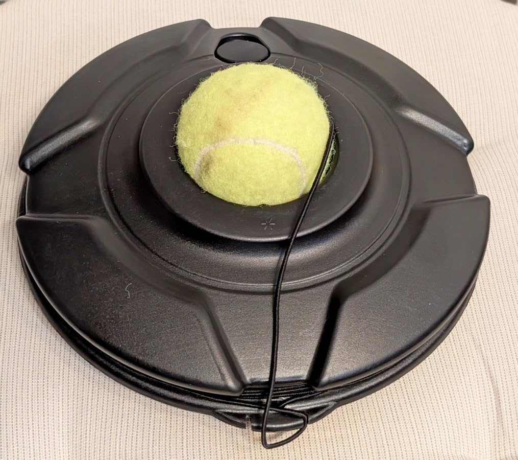 Tennis Trainer Set Tennis Practice Rebounder with String Solo Tennis Trainer Practice Equipment Several Replacement Rebound Balls Portable Tennis Practice Equipment for Adults Kids customer photo 2