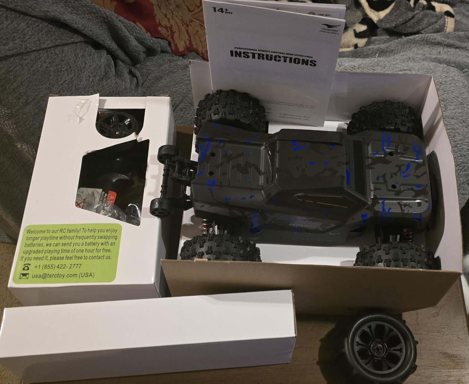 1:14 Scale RC Cars for Adults, 60KPH High Speed RC Truggy, 4X4 Off-Road Remote Control Truck, Waterproof Electric Car with 2S Battery, All Terrain RC Vehicle for Snow, Sand, Beach & Rocky Surfaces customer photo 2