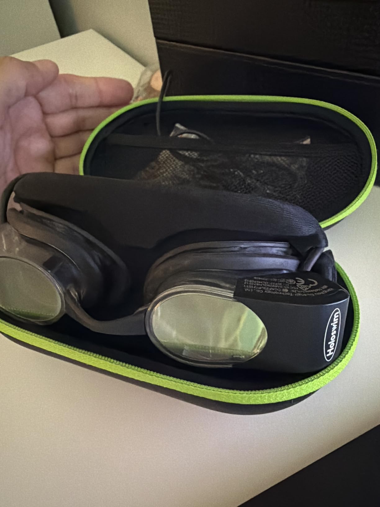 Holoswim Smart Swim Goggles 2S AR Swimming Goggles, Digital HD Real-time Display customer photo 1